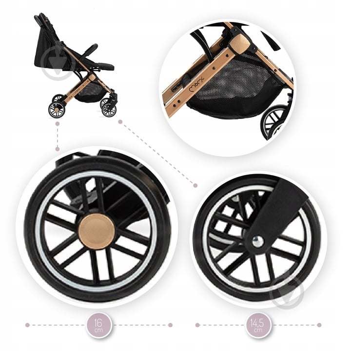 Коляска прогулочная MoMi Estelle black - фото 8 Коляска прогулочная MoMi Estelle black - фото 8