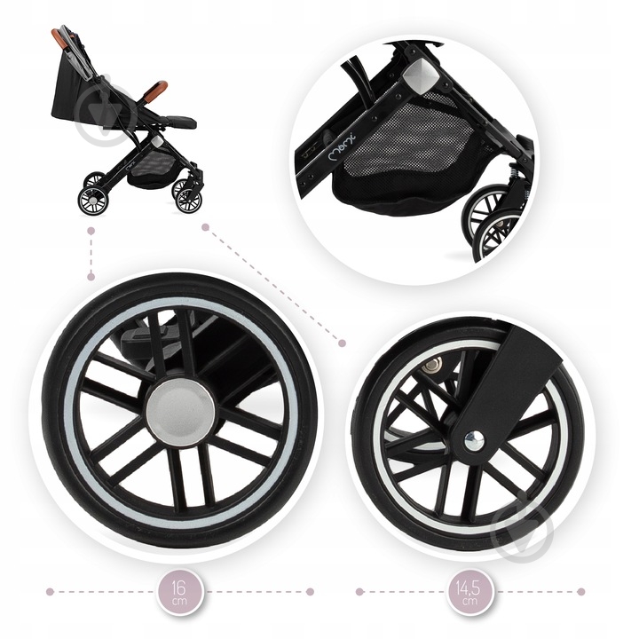 Коляска прогулочная MoMi Estelle grey - фото 4 Коляска прогулочная MoMi Estelle grey - фото 4