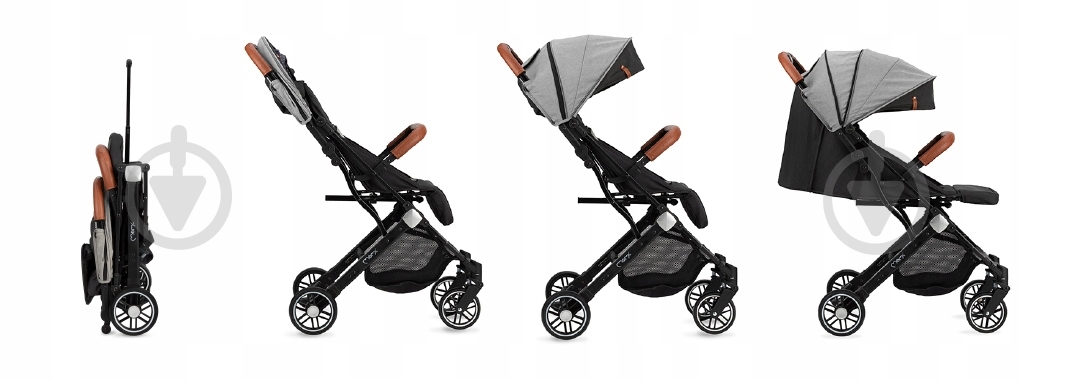 Коляска прогулочная MoMi Estelle grey - фото 3 Коляска прогулочная MoMi Estelle grey - фото 3