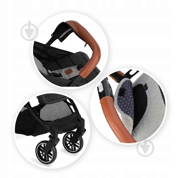 Коляска прогулочная MoMi Estelle grey - фото 7 Коляска прогулочная MoMi Estelle grey - фото 7