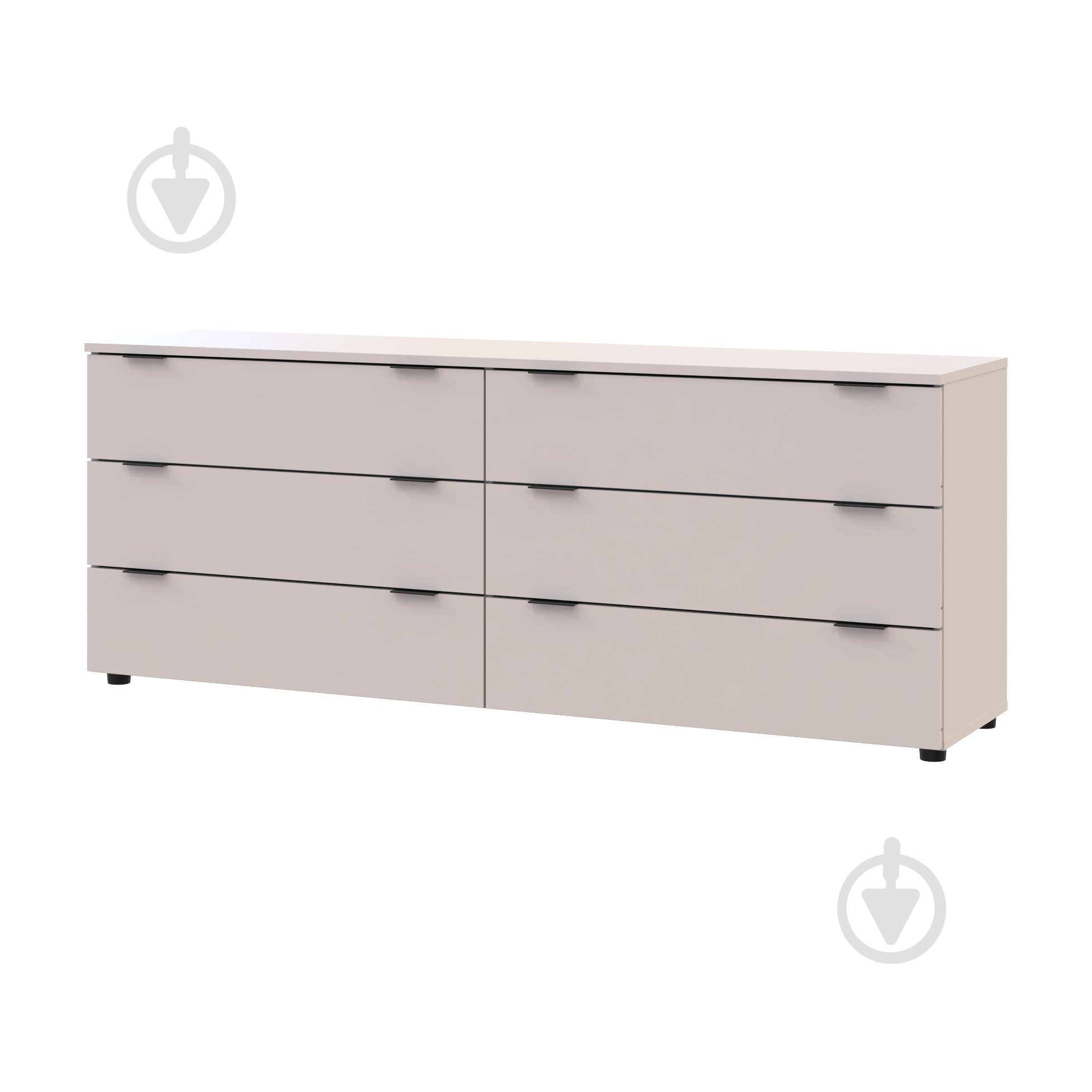 Комод Doros Рон 9 1600x620x380 мм кашемір/кашемір - фото 1 Комод Doros Рон 9 1600x620x380 мм кашемір/кашемір - фото 1