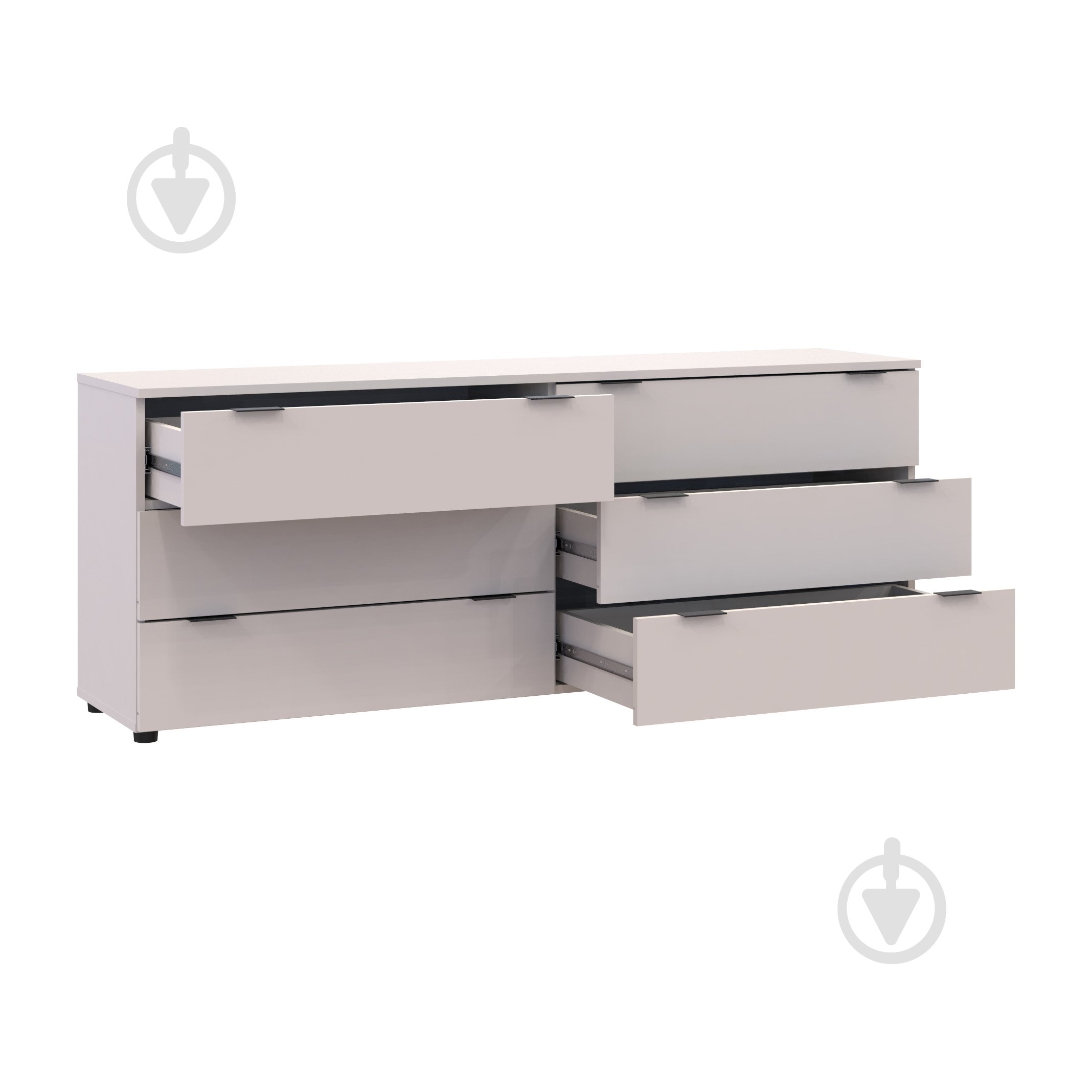 Комод Doros Рон 9 1600x620x380 мм кашемір/кашемір - фото 6 Комод Doros Рон 9 1600x620x380 мм кашемір/кашемір - фото 6