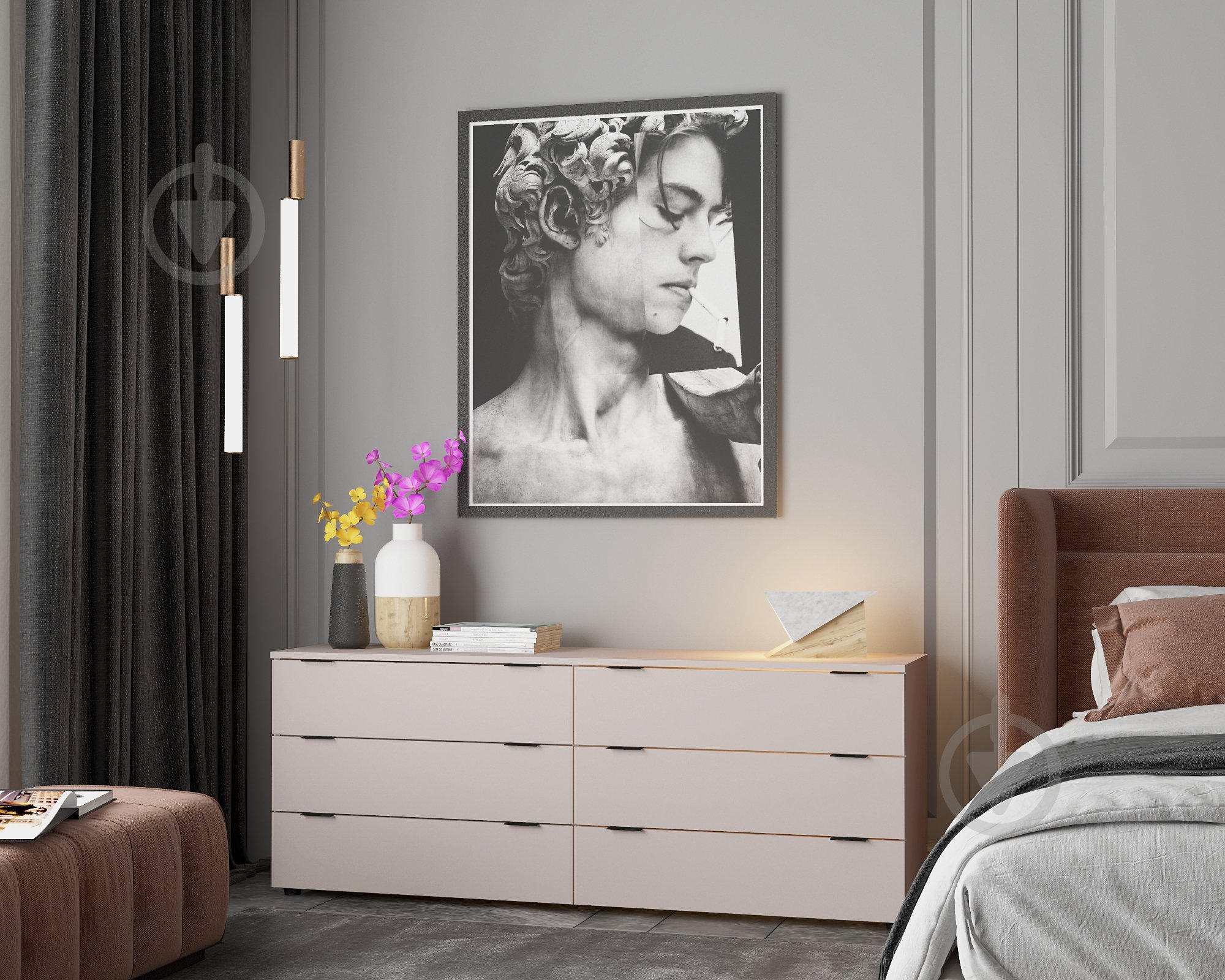 Комод Doros Рон 9 1600x620x380 мм кашемір/кашемір - фото 3 Комод Doros Рон 9 1600x620x380 мм кашемір/кашемір - фото 3