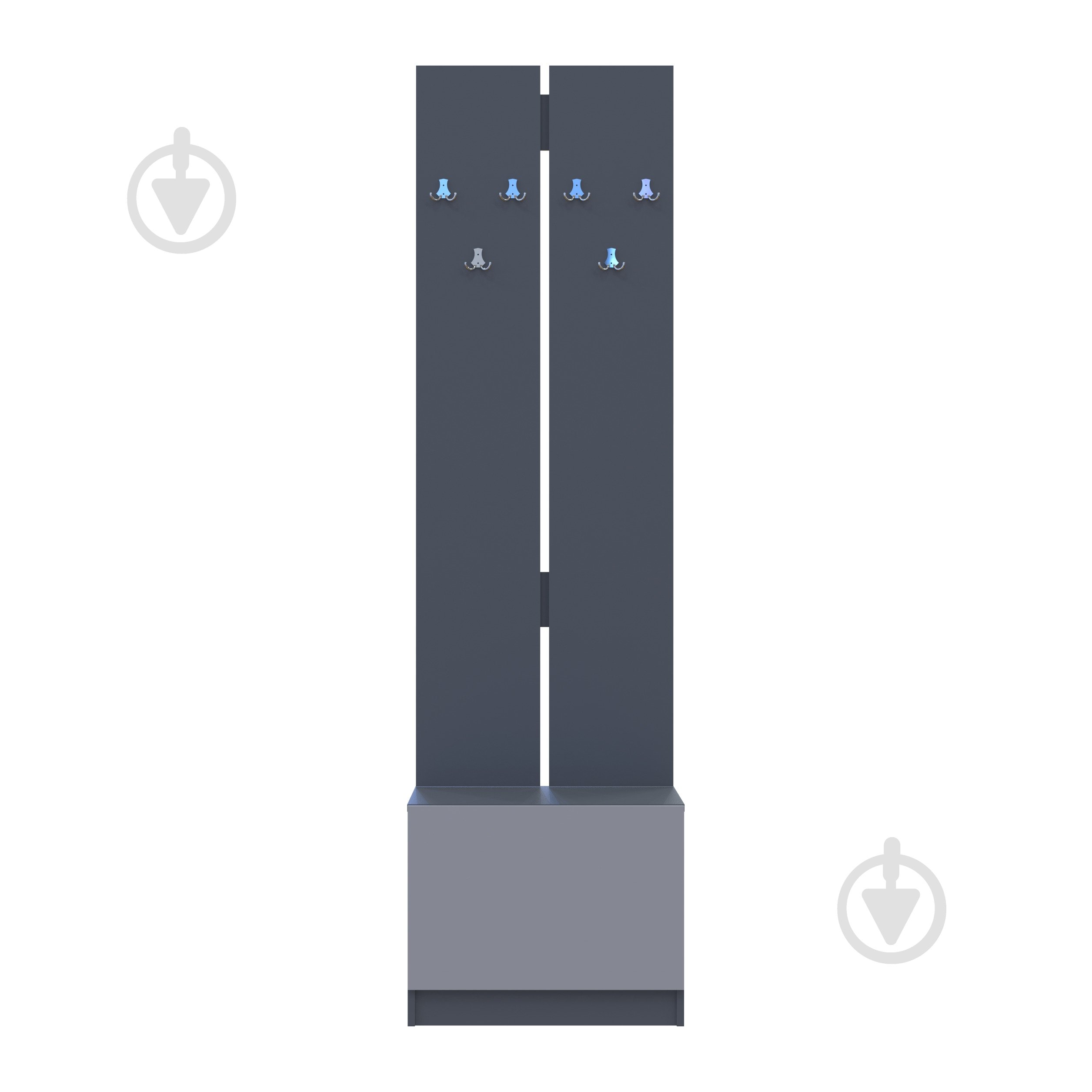 Вішалка для одягу Doros Сола 2150х600х400 мм графіт - фото 4