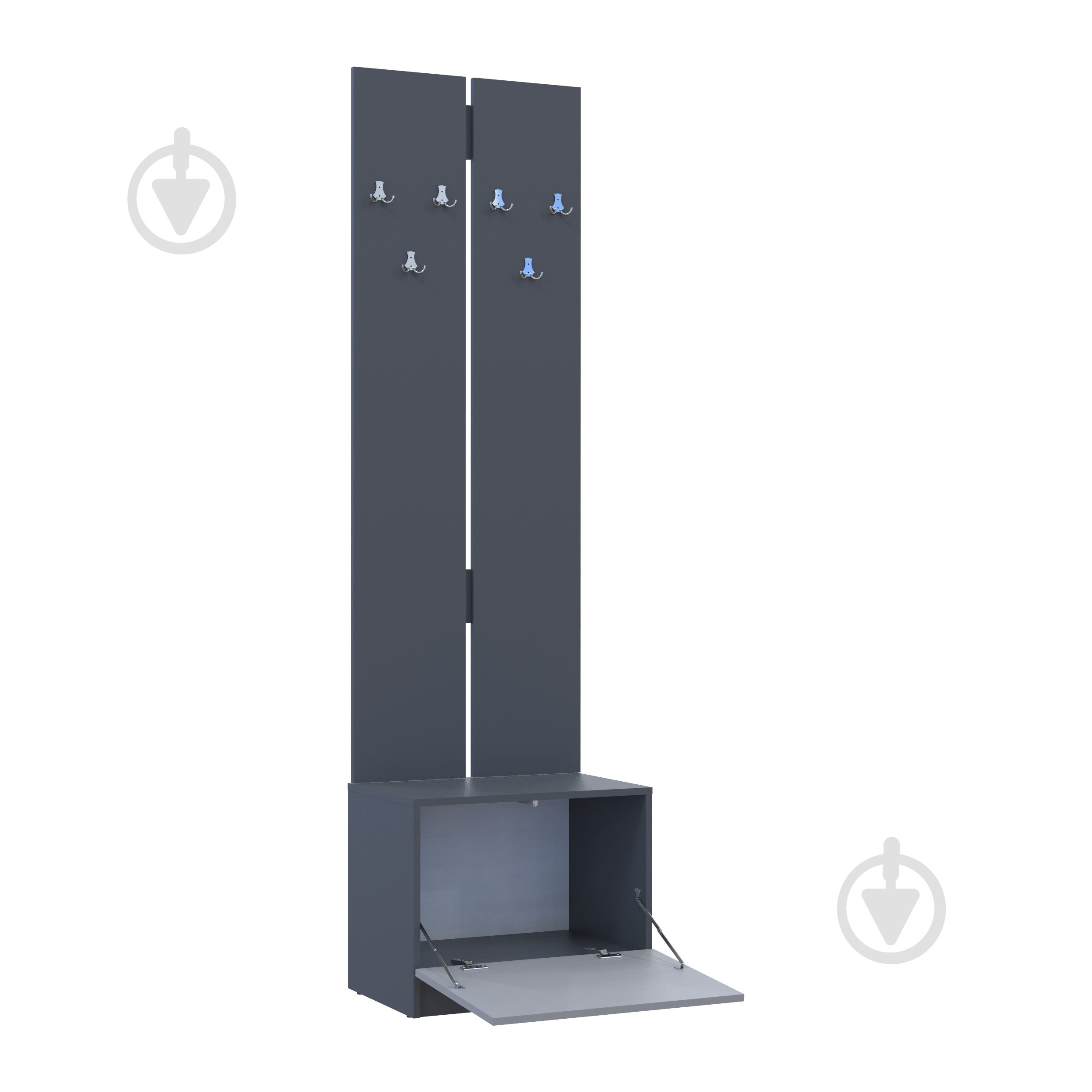 Вішалка для одягу Doros Сола 2150х600х400 мм графіт - фото 6