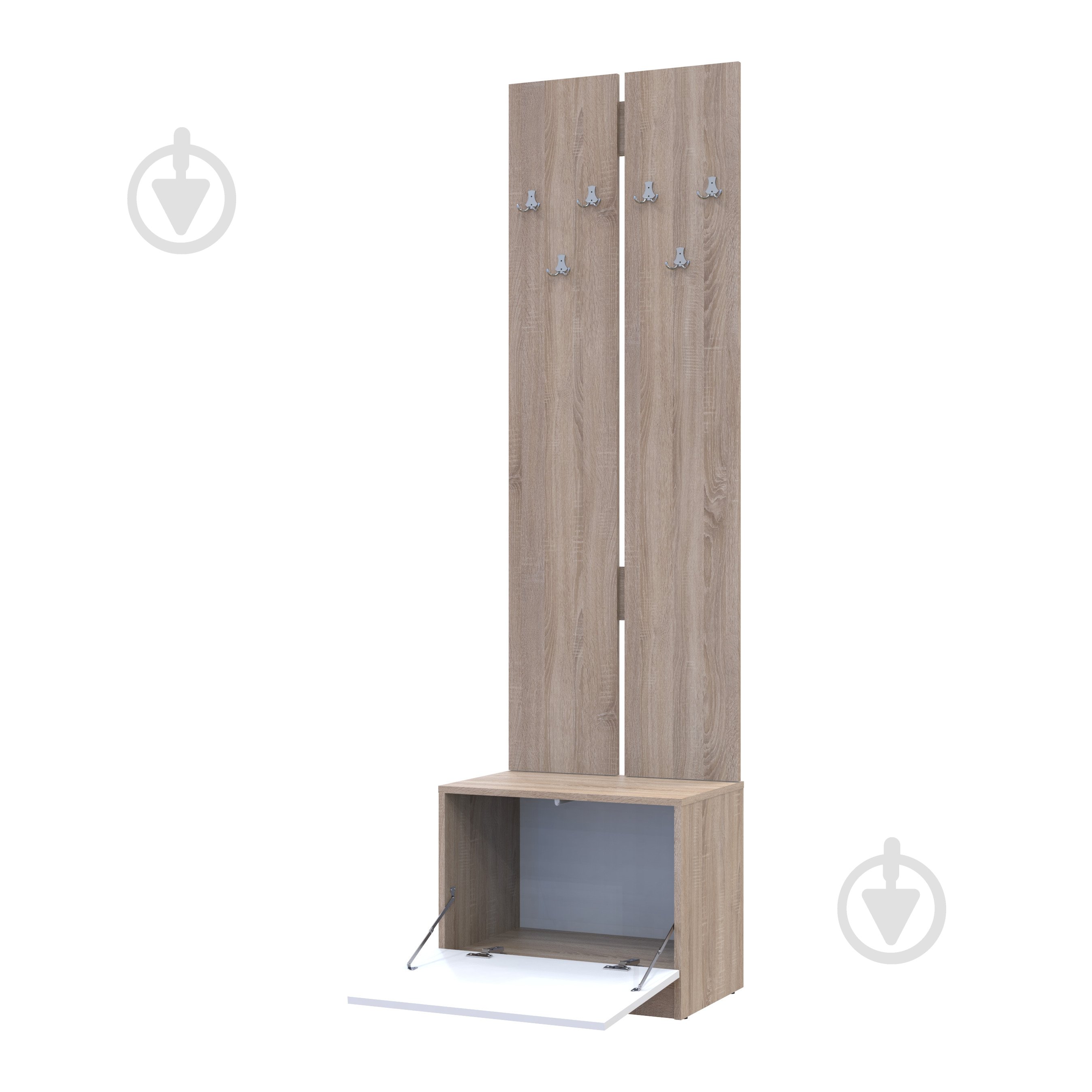 Вешалка для одежды Doros Сола 2150х600х400 мм дуб сонома - фото 2 Вешалка для одежды Doros Сола 2150х600х400 мм дуб сонома - фото 2