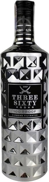 Водка THREE SIXTY SIXTY VODKA PROOF 50% 1 л - фото 1