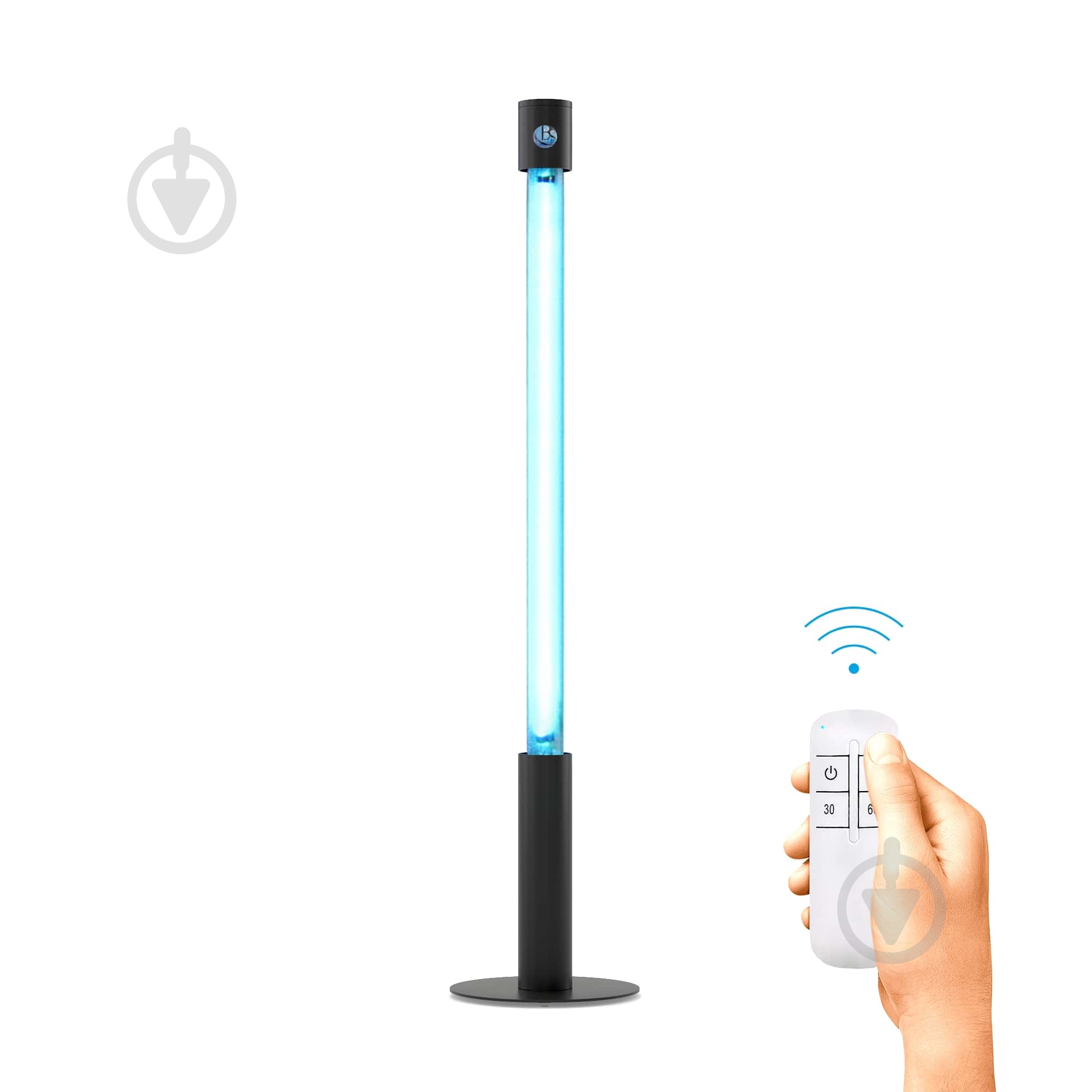 Облучатель ультрафиолетовый BactoSfera 360° 15 OZONE RC-TIMER Black - фото 2