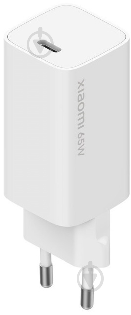 Сетевой адаптер Xiaomi Mi 65W Fast Charger with GaN Tech Type-C White (BHR4499GL) - фото 1 Сетевой адаптер Xiaomi Mi 65W Fast Charger with GaN Tech Type-C White (BHR4499GL) - фото 1