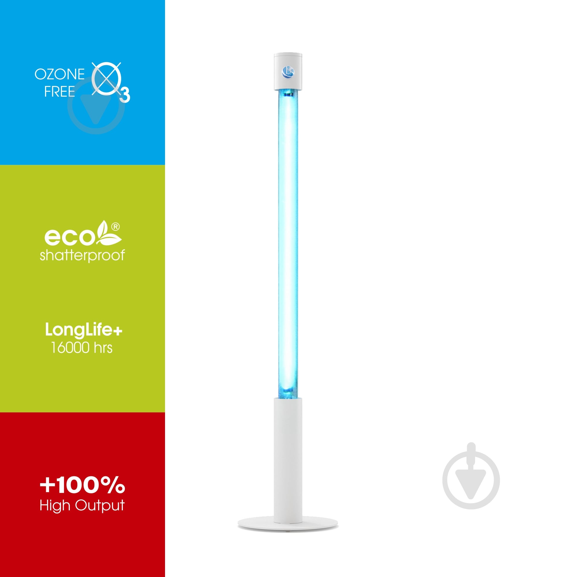 Облучатель ультрафиолетовый BactoSfera 360° 25 ECO +100% White - фото 2