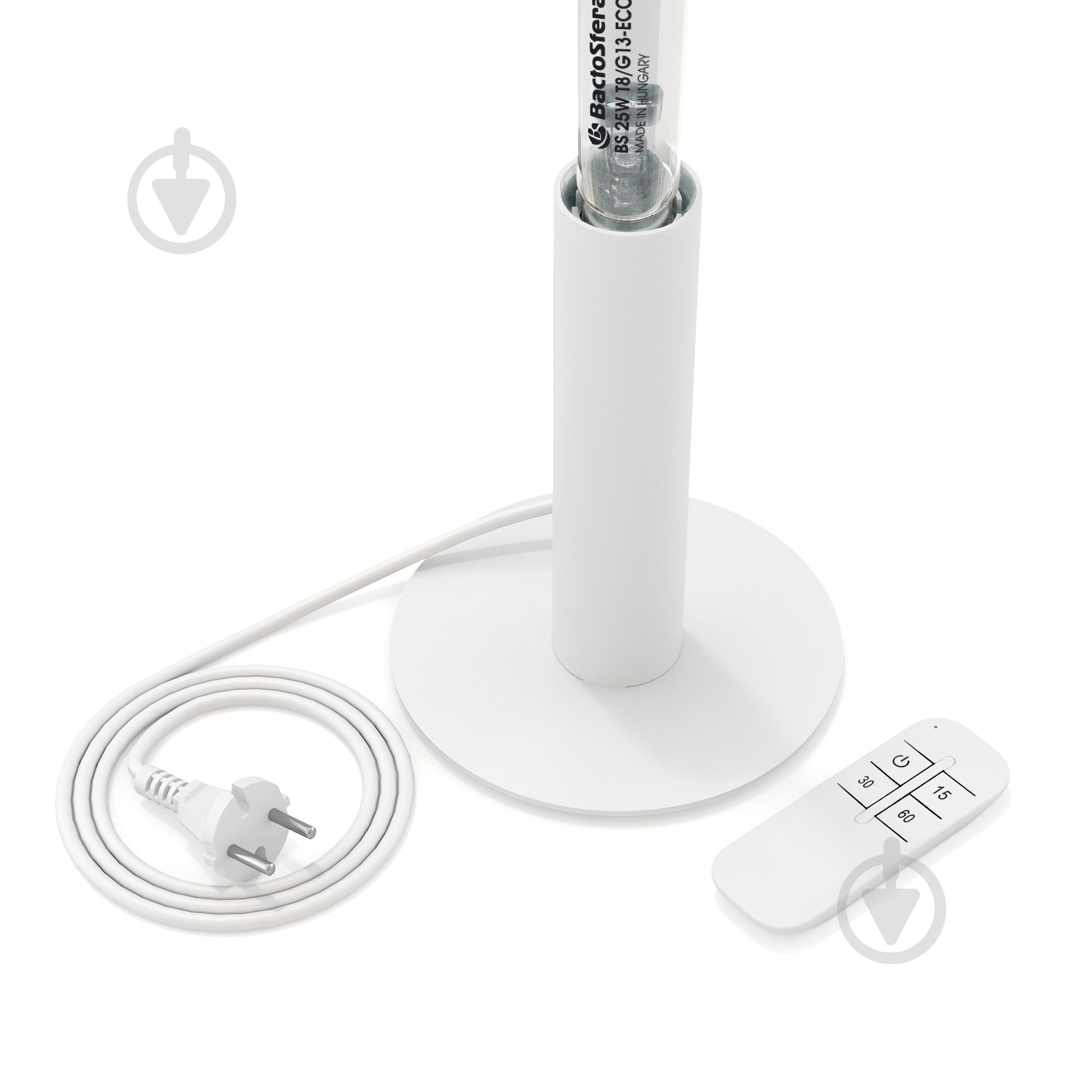 Облучатель ультрафиолетовый BactoSfera 360° 25 ECO +100% RC-TIMER White - фото 3
