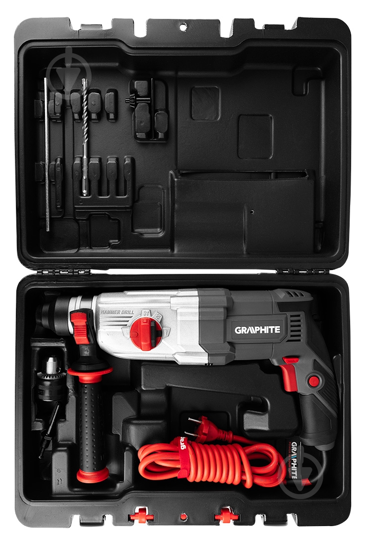 Перфоратор GRAPHITE SDS+ 900 Вт 58G539 - фото 12