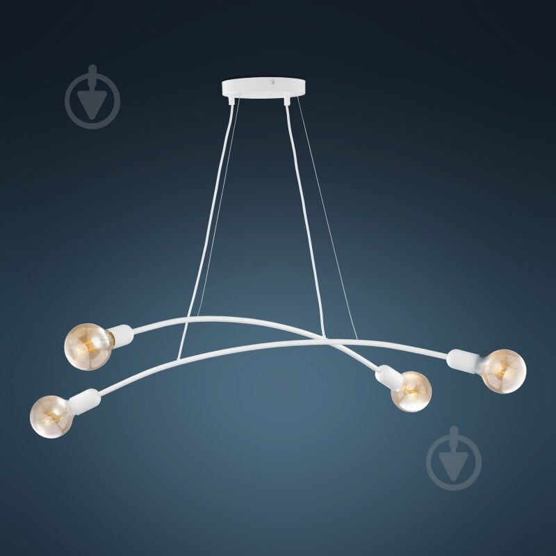 Люстра подвесная TK Lighting Helix 4x60 Вт E27 белый 6145 - фото 4