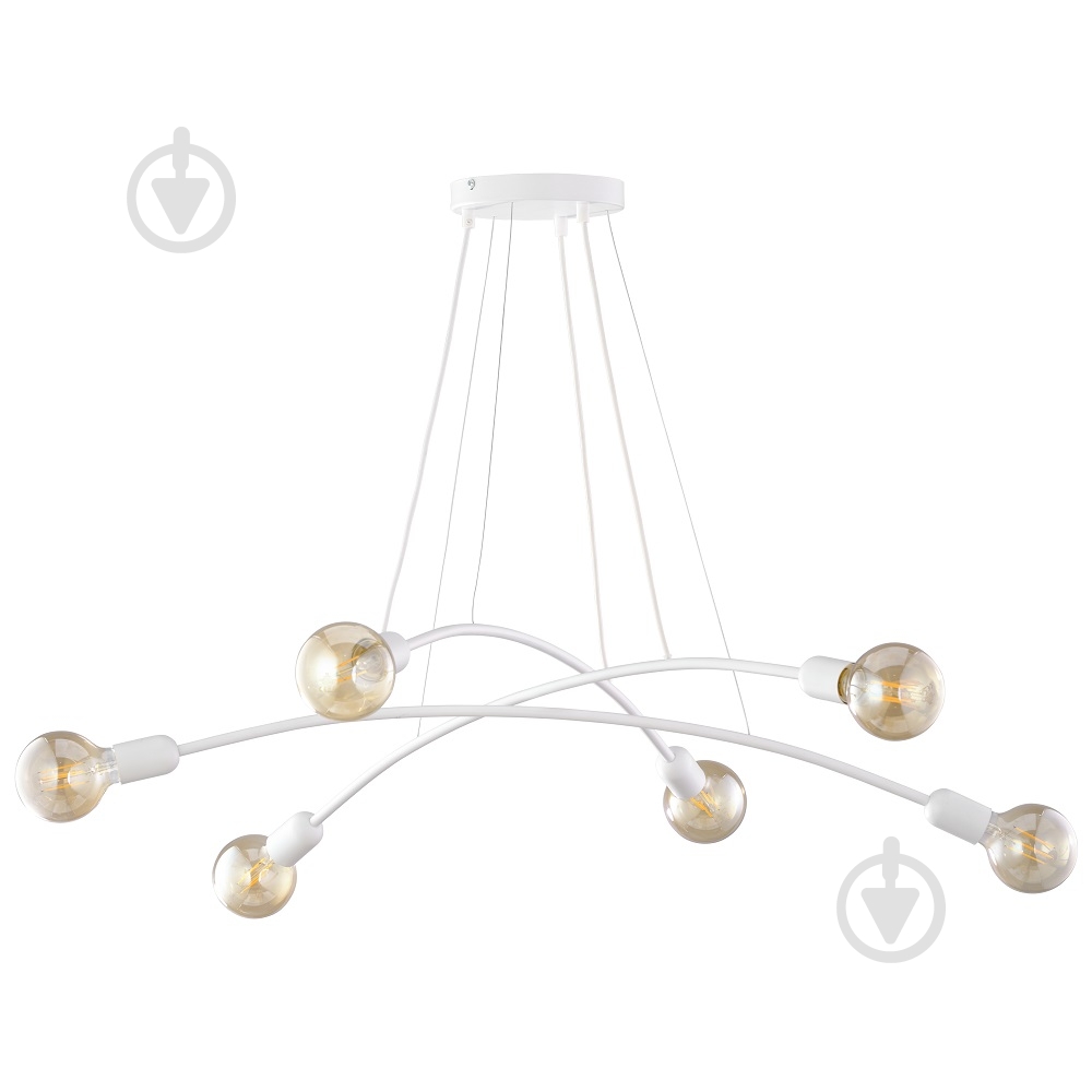 Люстра подвесная TK Lighting Helix 6x60 Вт E27 белый 6144 - фото 1