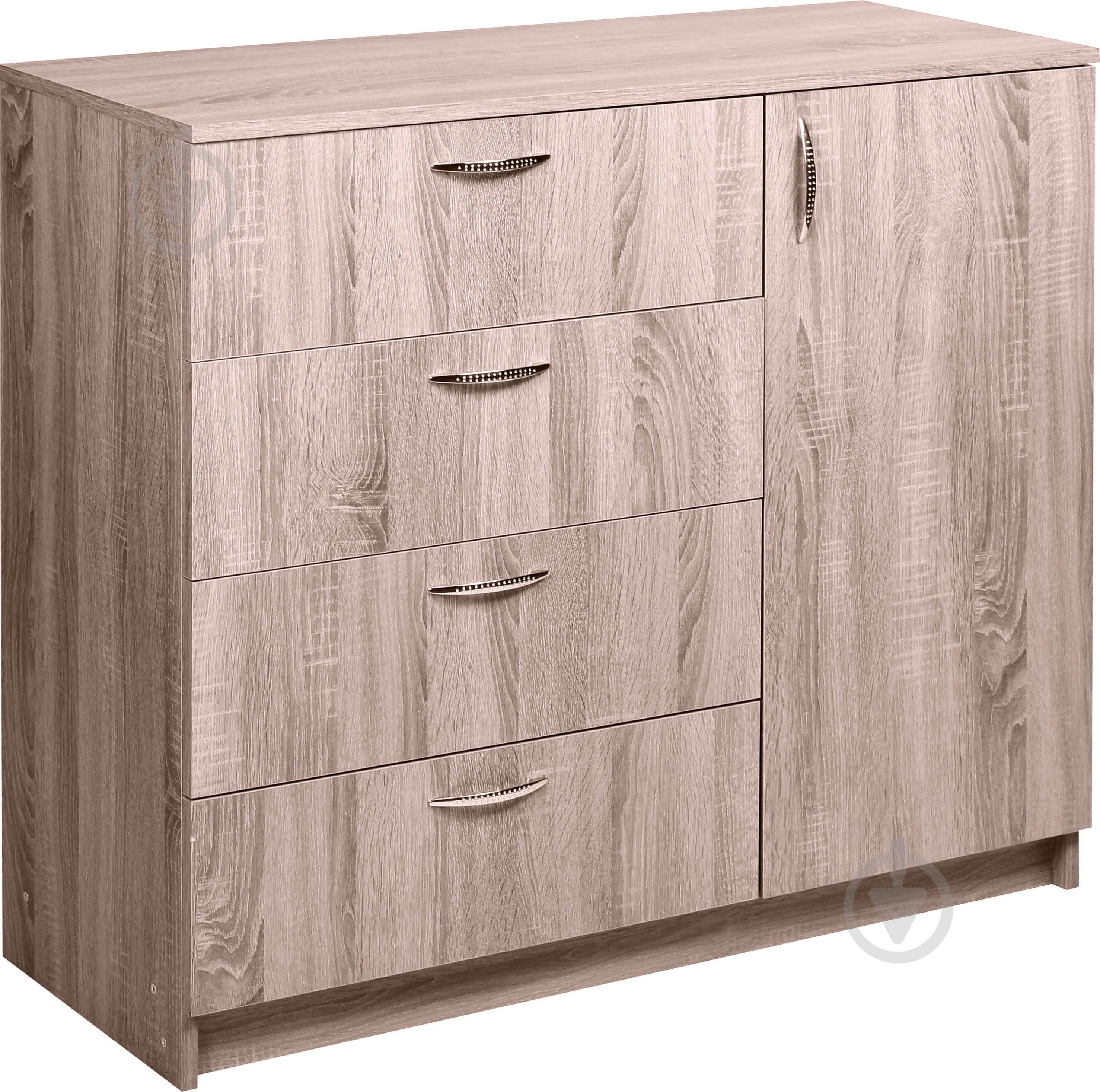 Комод К-4+1 дуб сонома трюфель - фото 1