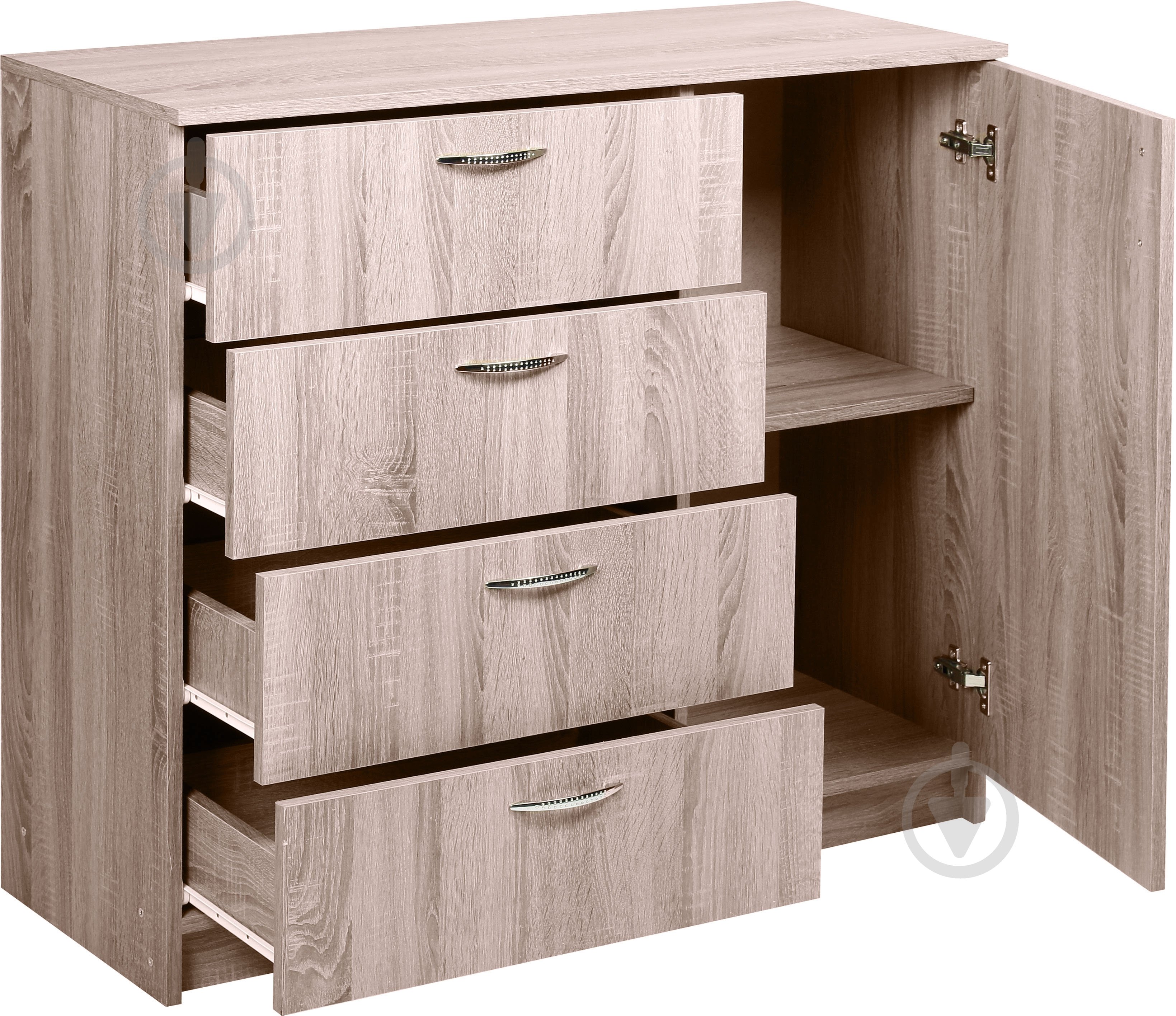 Комод К-4+1 дуб сонома трюфель - фото 3