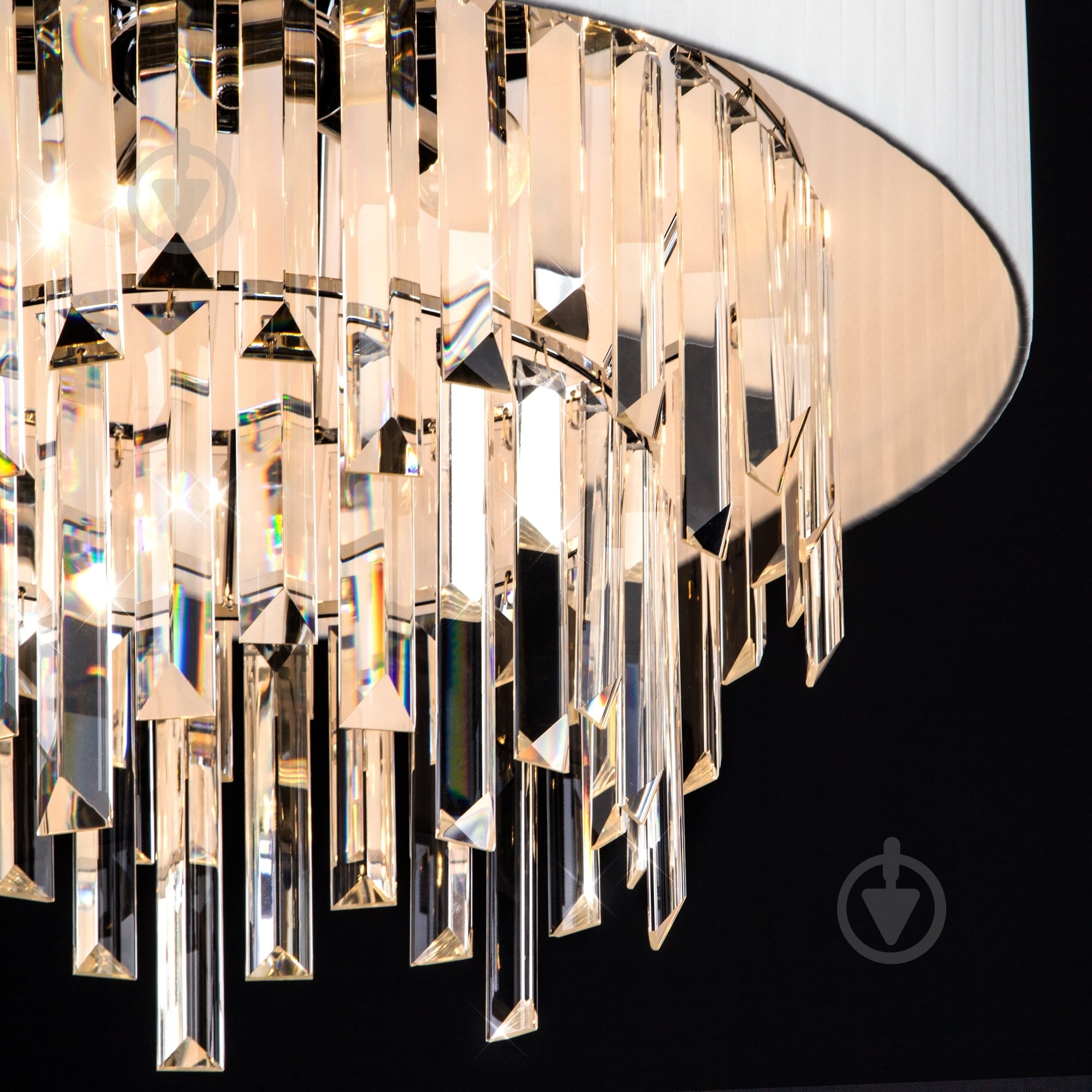 Люстра подвесная Strotskis Amantea 6x40 Вт E14 хром/белый 10106/6 - фото 9