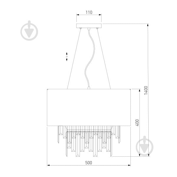 Люстра подвесная Strotskis Amantea 6x40 Вт E14 хром/белый 10106/6 - фото 10