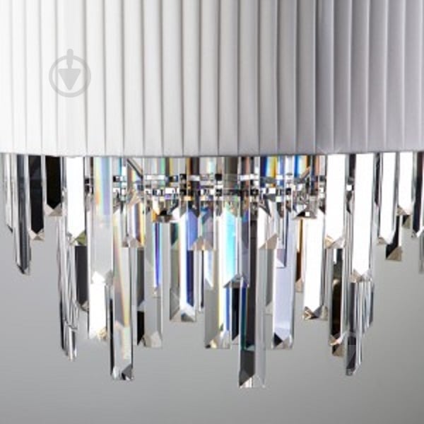 Люстра подвесная Strotskis Amantea 6x40 Вт E14 хром/белый 10106/6 - фото 2