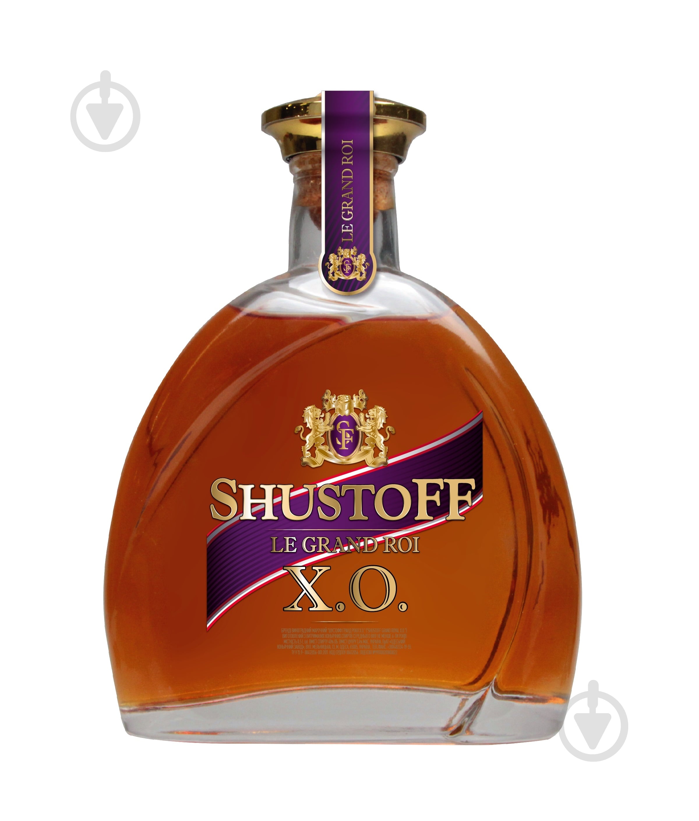 Бренди Shustoff Grand Royal X.O. 500 мл - фото 1 Бренди Shustoff Grand Royal X.O. 500 мл - фото 1