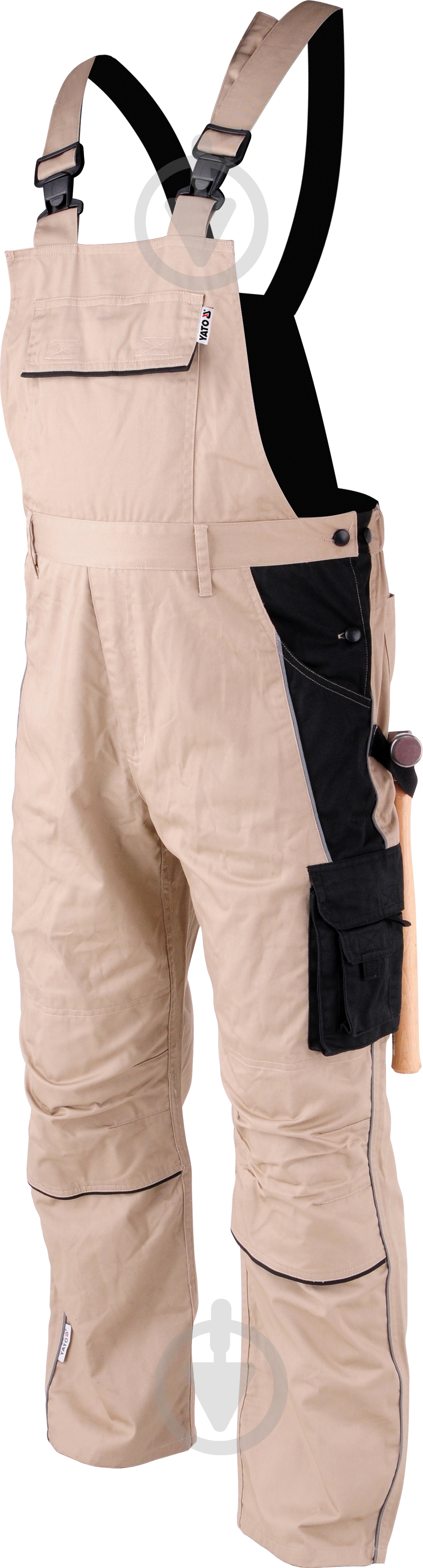 Полукомбинезон рабочий YATO р. L рост 5-6 YT-80447 бежевый - фото 1 Полукомбинезон рабочий YATO р. L рост 5-6 YT-80447 бежевый - фото 1