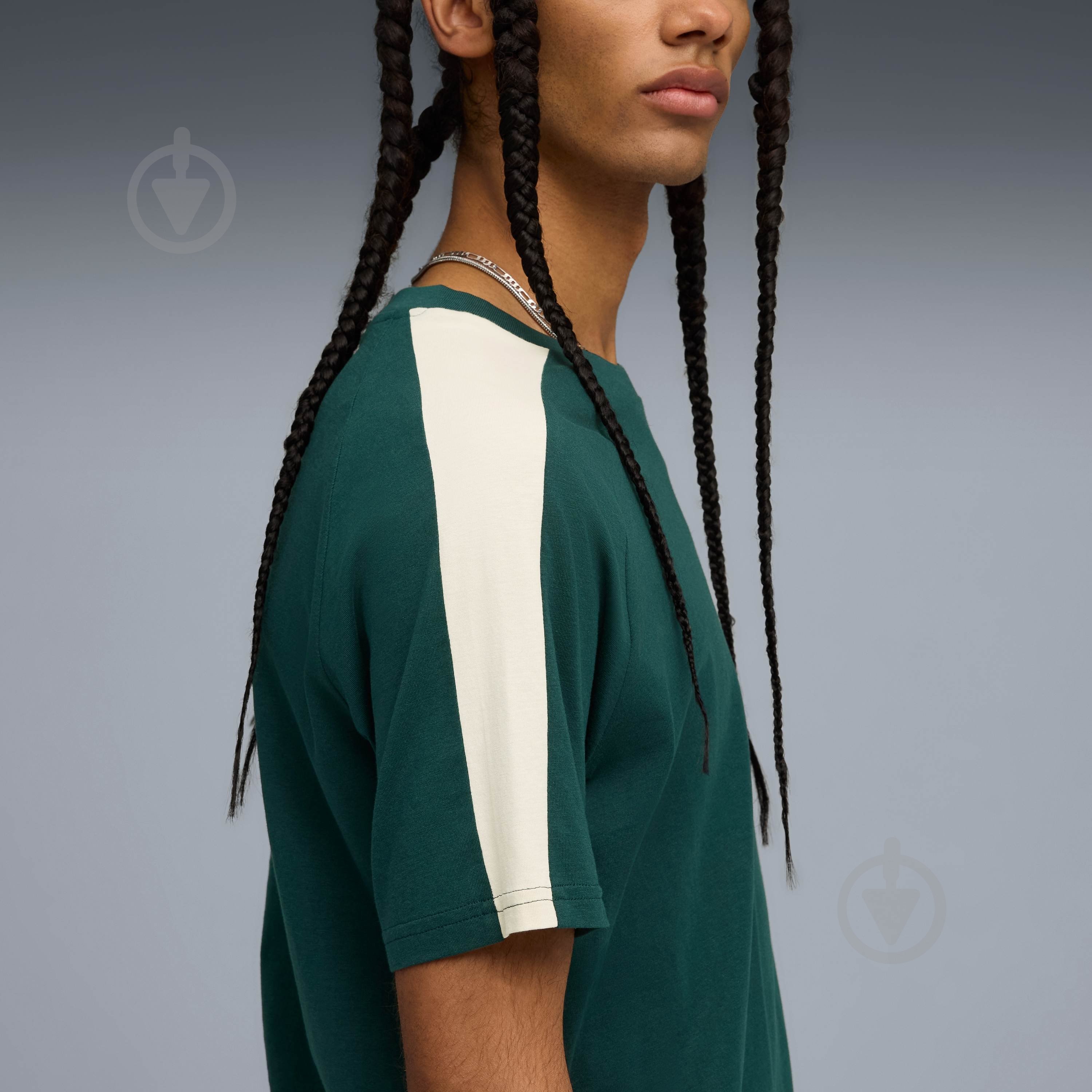 Футболка Puma T7 Tee 62959275 р.2XL зеленый - фото 4 Футболка Puma T7 Tee 62959275 р.2XL зеленый - фото 4