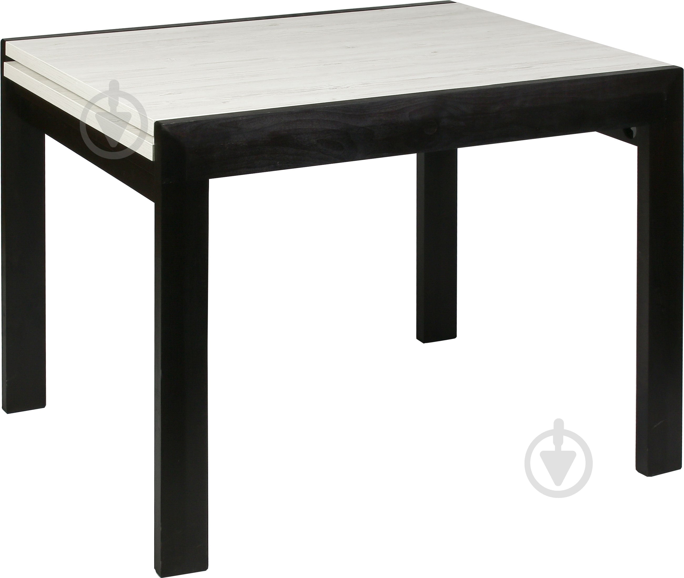 Стол обеденный СК №9 1000(2000)x800x760мм аляска/венге - фото 1