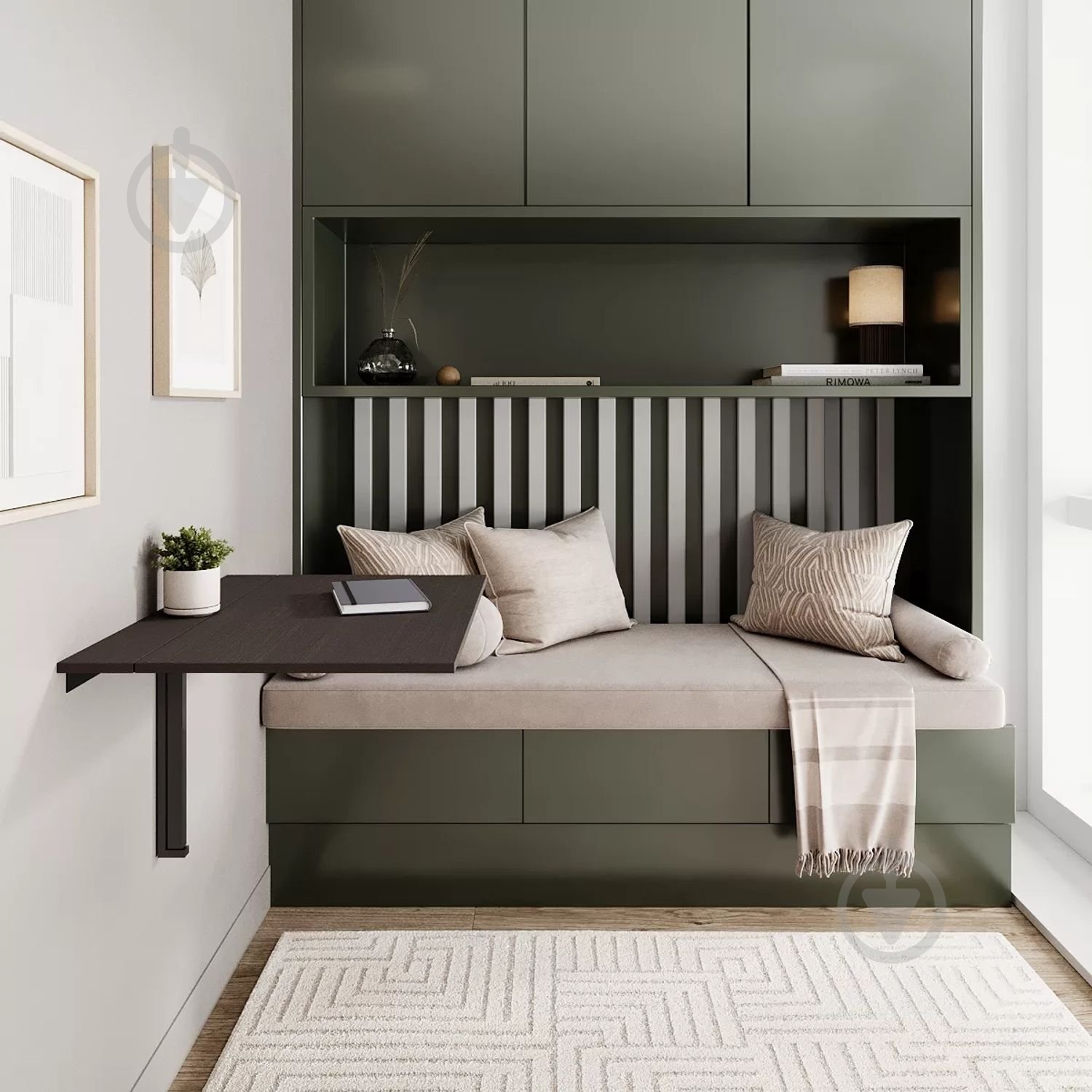 Стол-трансформер ART IN HEAD Мини 500x900x400мм венге/черный - фото 4