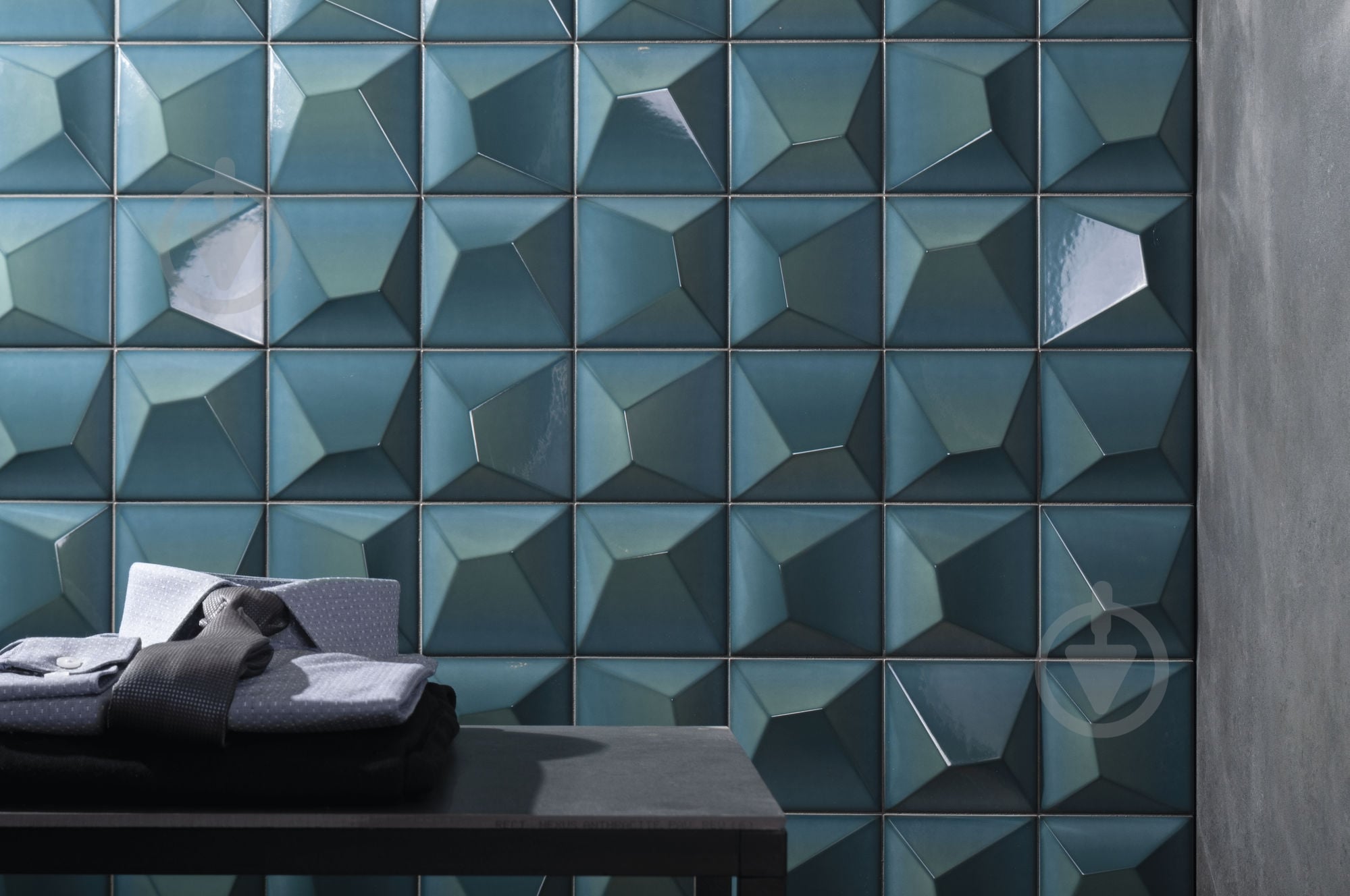 Плитка Cifre Vertex Curve Black 15x15 - фото 4