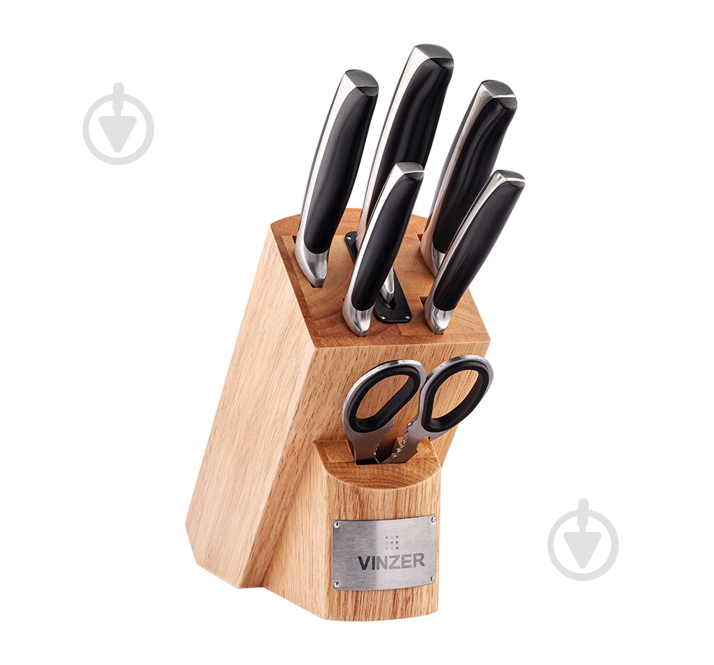 Набор ножей в колоде Vinzer Chef 7 предметов 89119 - фото 1