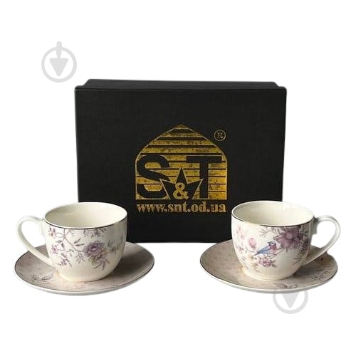 Набор чашек с блюдцами S&T "Рикардо" в подарочной упаковке 250 мл - фото 1 Набор чашек с блюдцами S&T "Рикардо" в подарочной упаковке 250 мл - фото 1