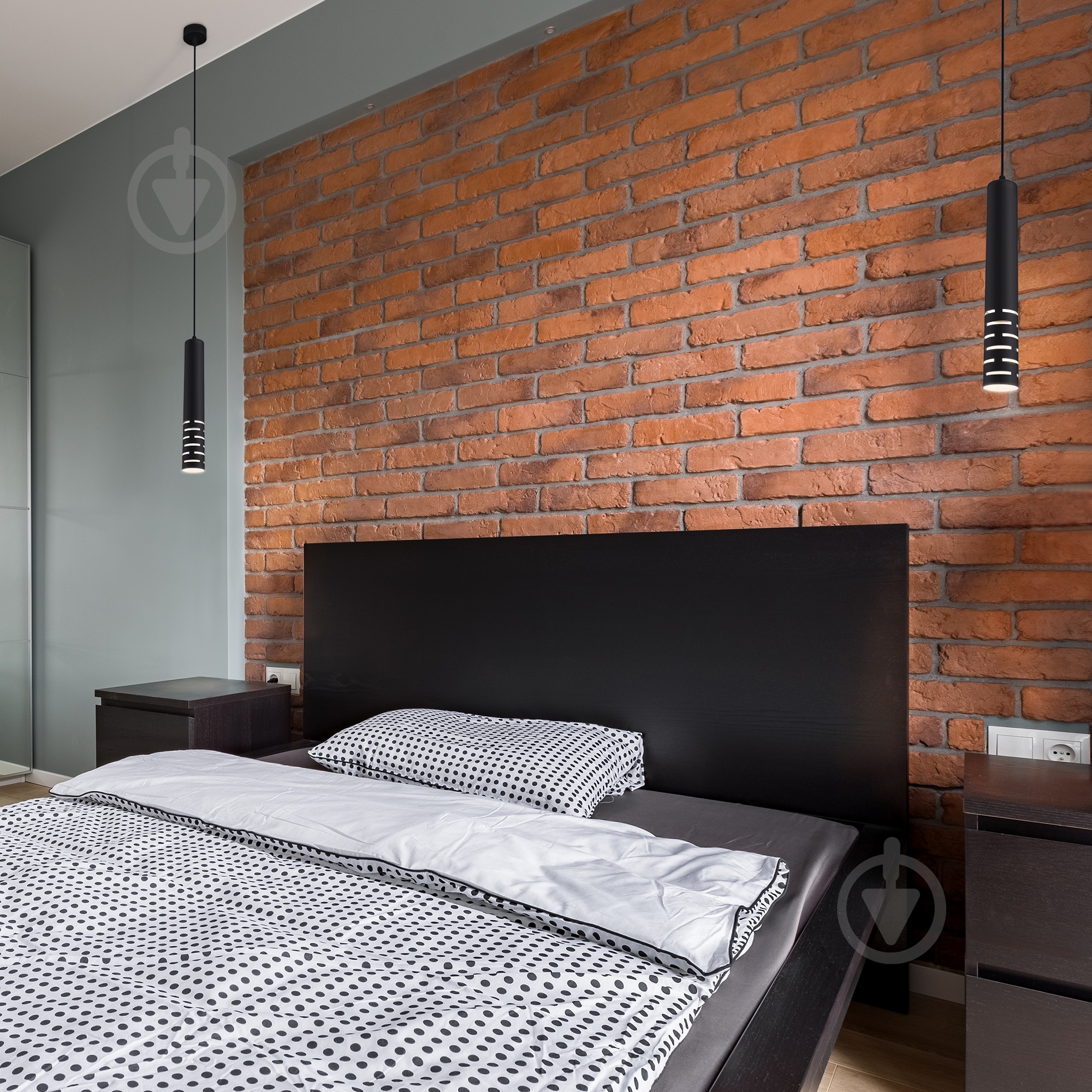 Подвес Strotskis 1x35 Вт GU10 черный DLN003 (чорний) - фото 8