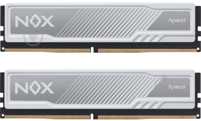 Оперативная память Apacer DDR4 SDRAM 32 GB (2x16GB) 3200 MHz (AH4U32G32C28YMWAA-2) NOX White - фото 1