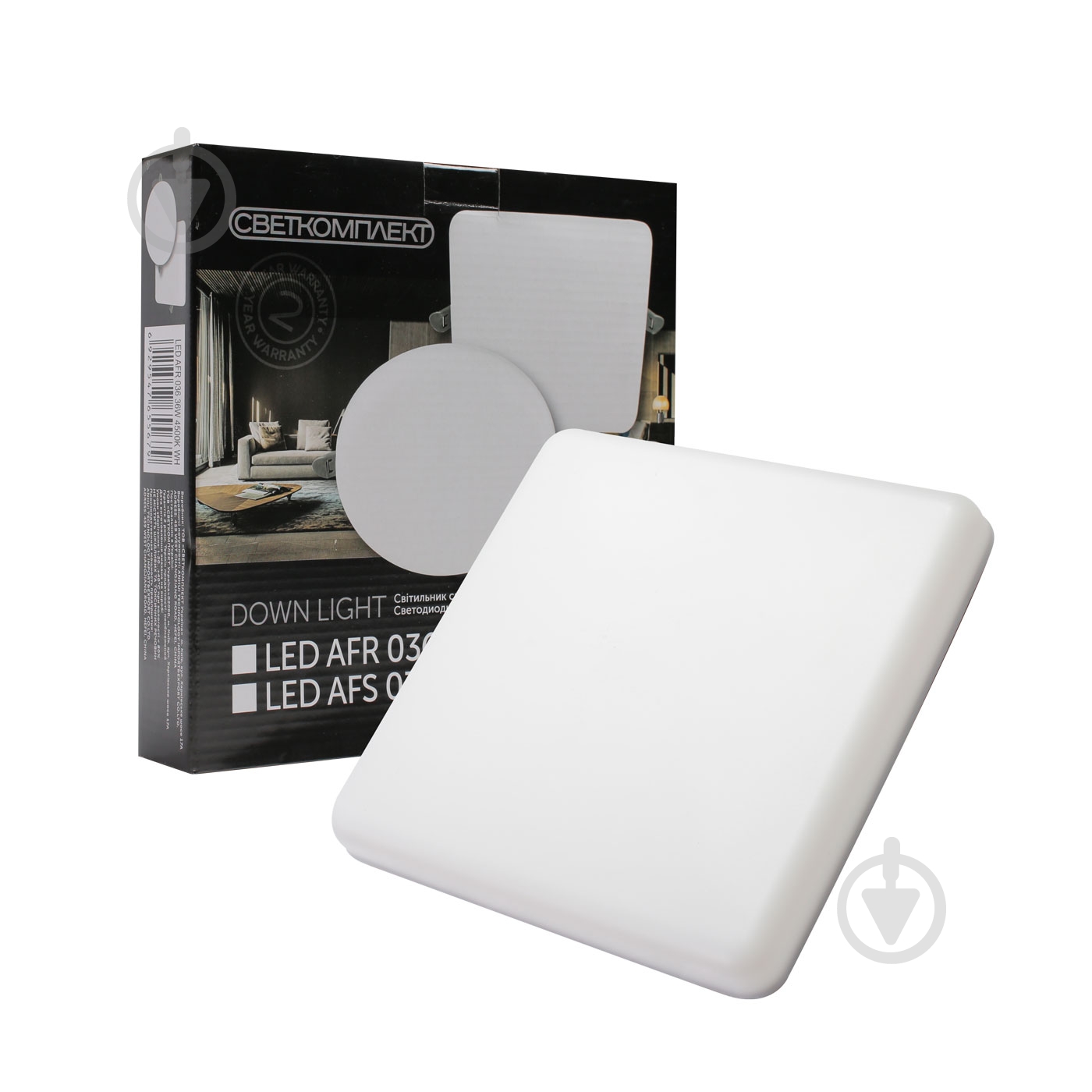 Світильник вбудовуваний (Downlight) Светкомплект AFS 036 36 Вт 4500 К білий - фото 1
