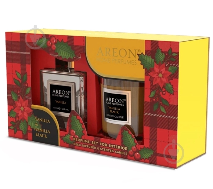 Набор Areon Home Perfumes 150 мл Ваниль + свеча - фото 1