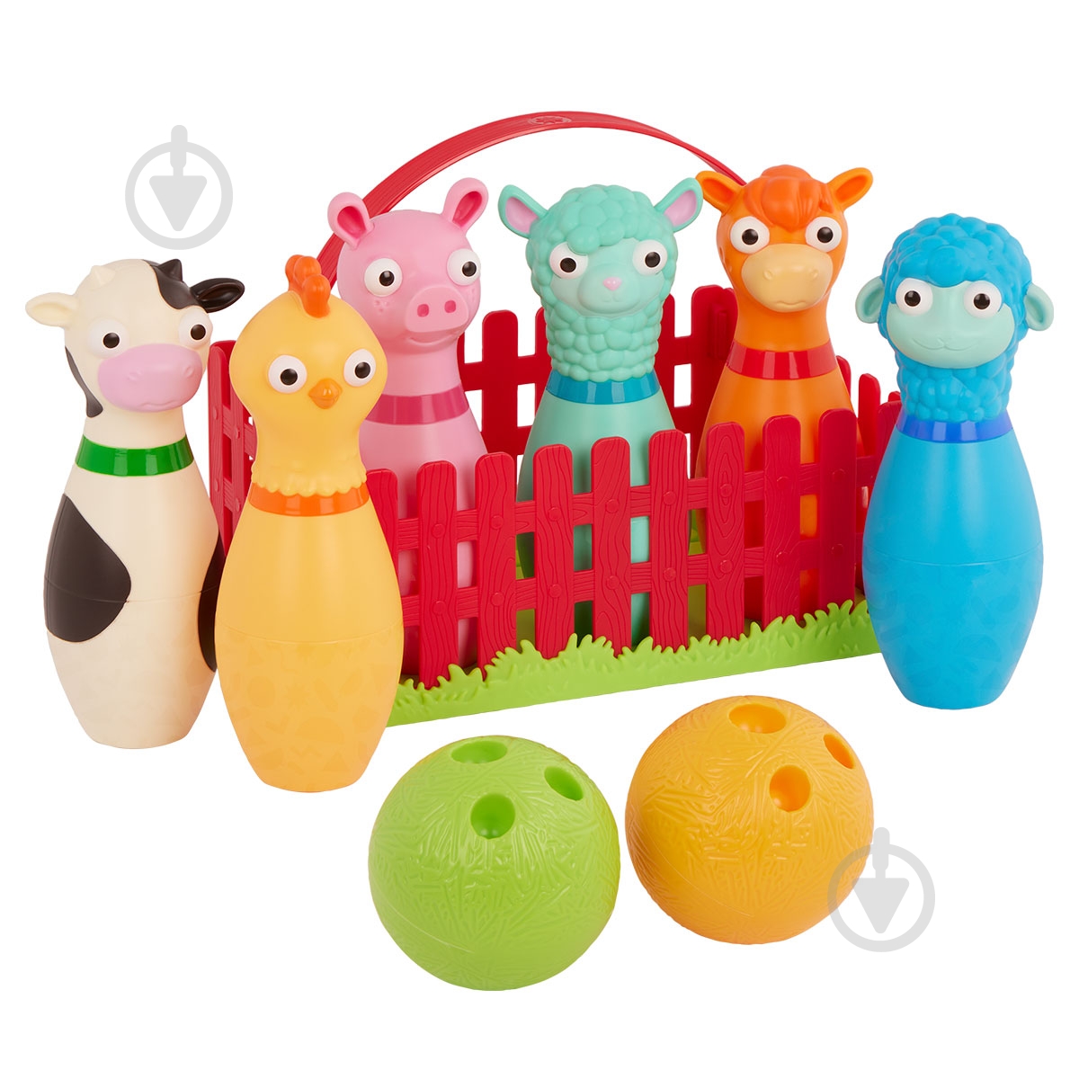 Игровой набор Battat Lite для боулинга - Веселая ферма BT1802Z - фото 2 Игровой набор Battat Lite для боулинга - Веселая ферма BT1802Z - фото 2