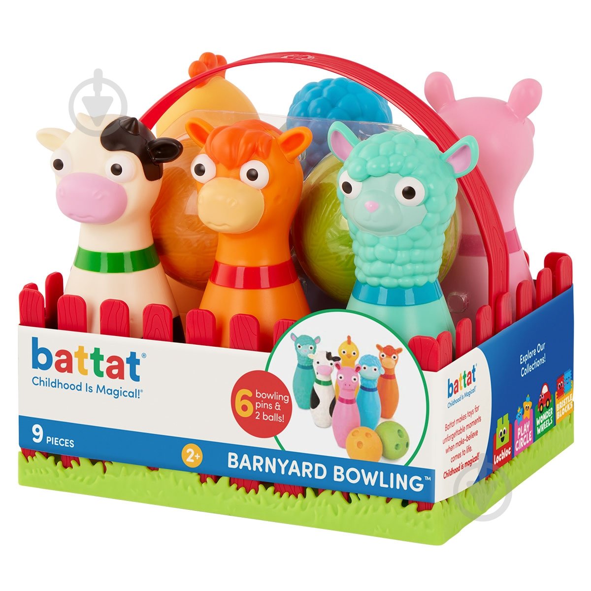 Игровой набор Battat Lite для боулинга - Веселая ферма BT1802Z - фото 1 Игровой набор Battat Lite для боулинга - Веселая ферма BT1802Z - фото 1