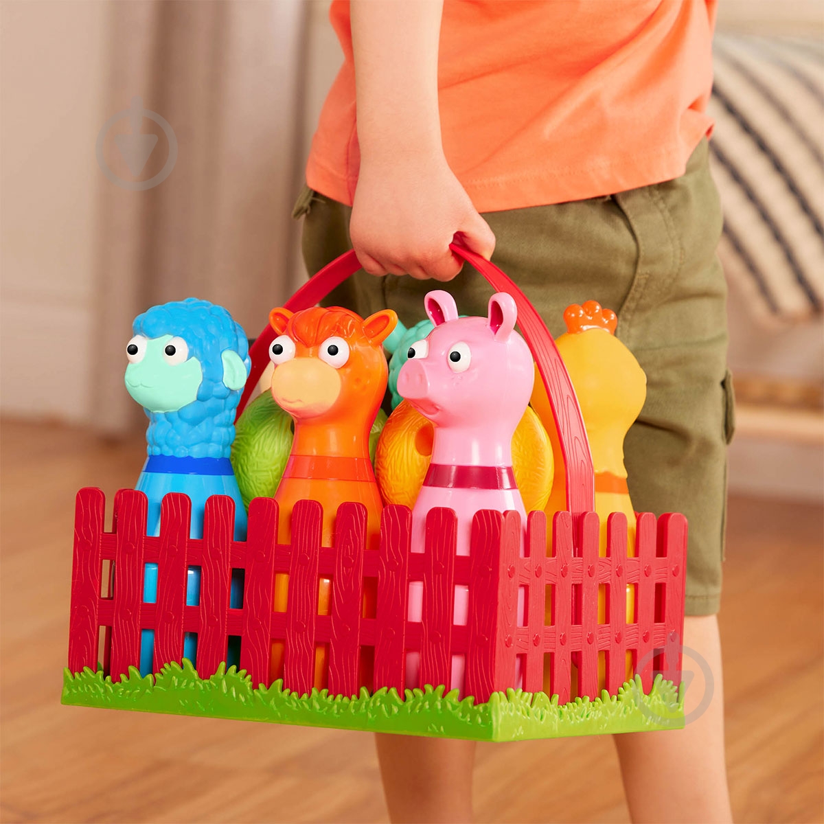 Игровой набор Battat Lite для боулинга - Веселая ферма BT1802Z - фото 7 Игровой набор Battat Lite для боулинга - Веселая ферма BT1802Z - фото 7