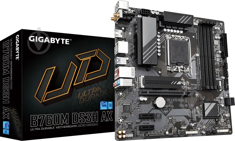 Материнская плата Gigabyte B760M DS3H AX (Socket 1700, Intel B760, micro ATX) - фото 5