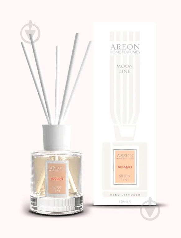 Аромадиффузор с палочками Areon Moon Line Bouquet 120 мл - фото 1 Аромадиффузор с палочками Areon Moon Line Bouquet 120 мл - фото 1