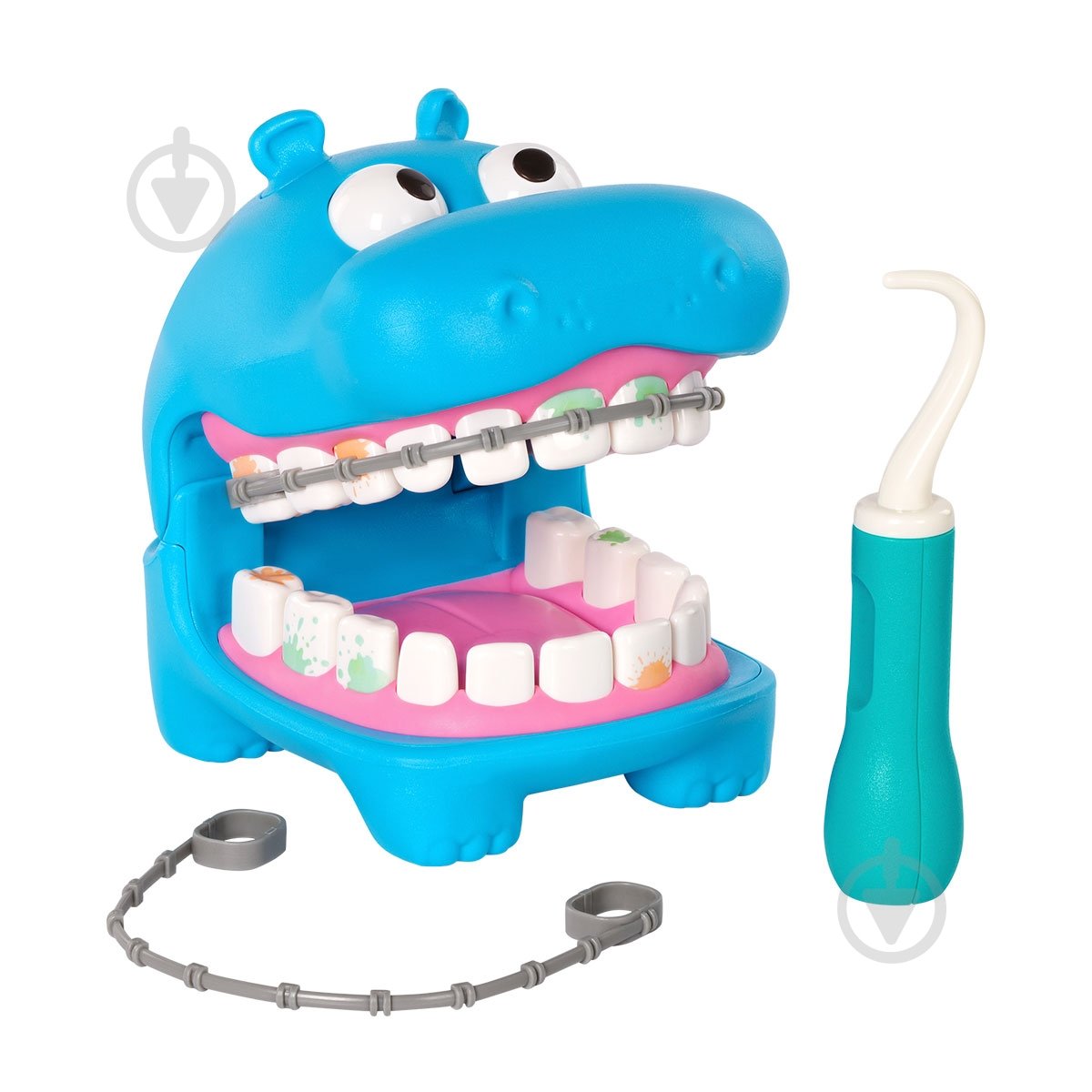 Игровой набор Battat Lite Бегемотик у стоматолога BT1803Z - фото 6 Игровой набор Battat Lite Бегемотик у стоматолога BT1803Z - фото 6
