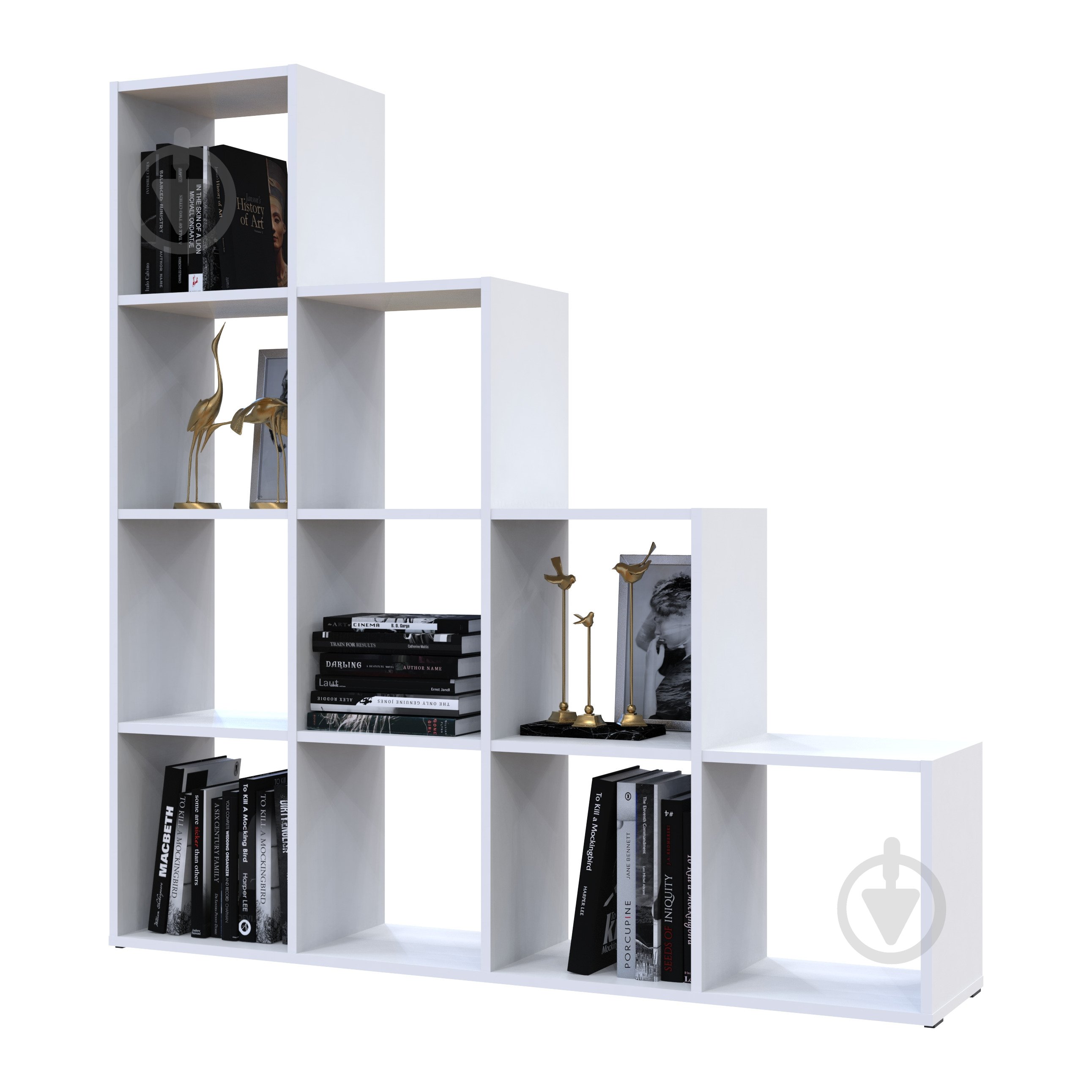 Стеллаж Doros Степ 4х4 1407х1362х288 мм белый - фото 1