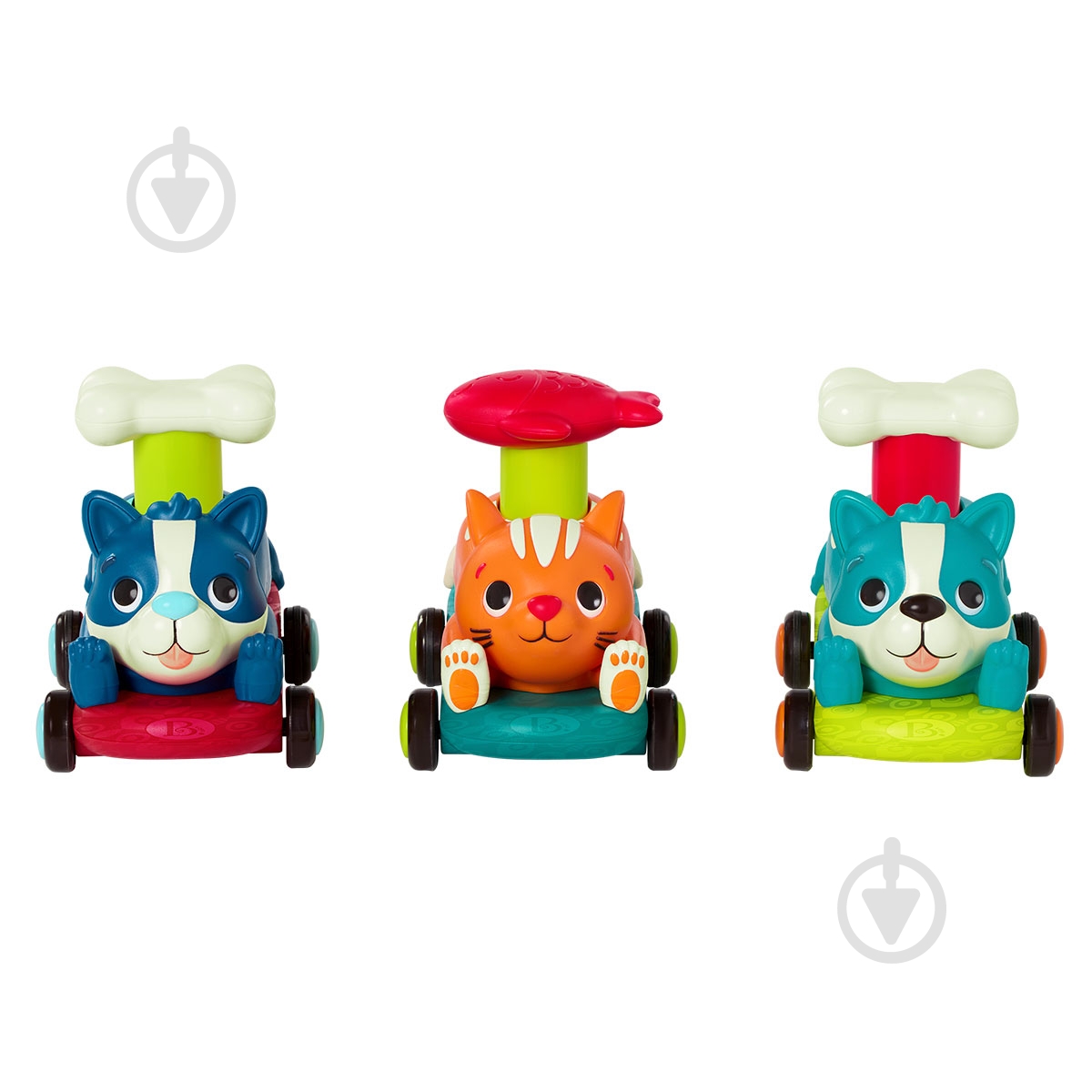 Машинка инерционная Battat серии Лапкомобили - Песик, цвет океан BX2505Z - фото 4