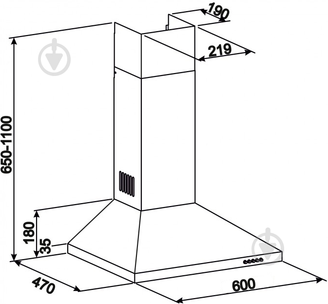 Вытяжка Eleyus Kent 700 60 WH - фото 9 Вытяжка Eleyus Kent 700 60 WH - фото 9