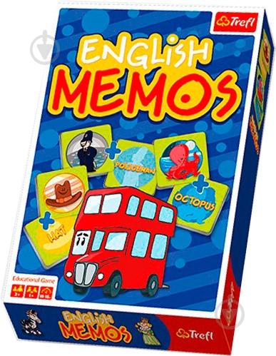 Игра настольная Trefl Мемоs English TFL-01113 - фото 1 Игра настольная Trefl Мемоs English TFL-01113 - фото 1