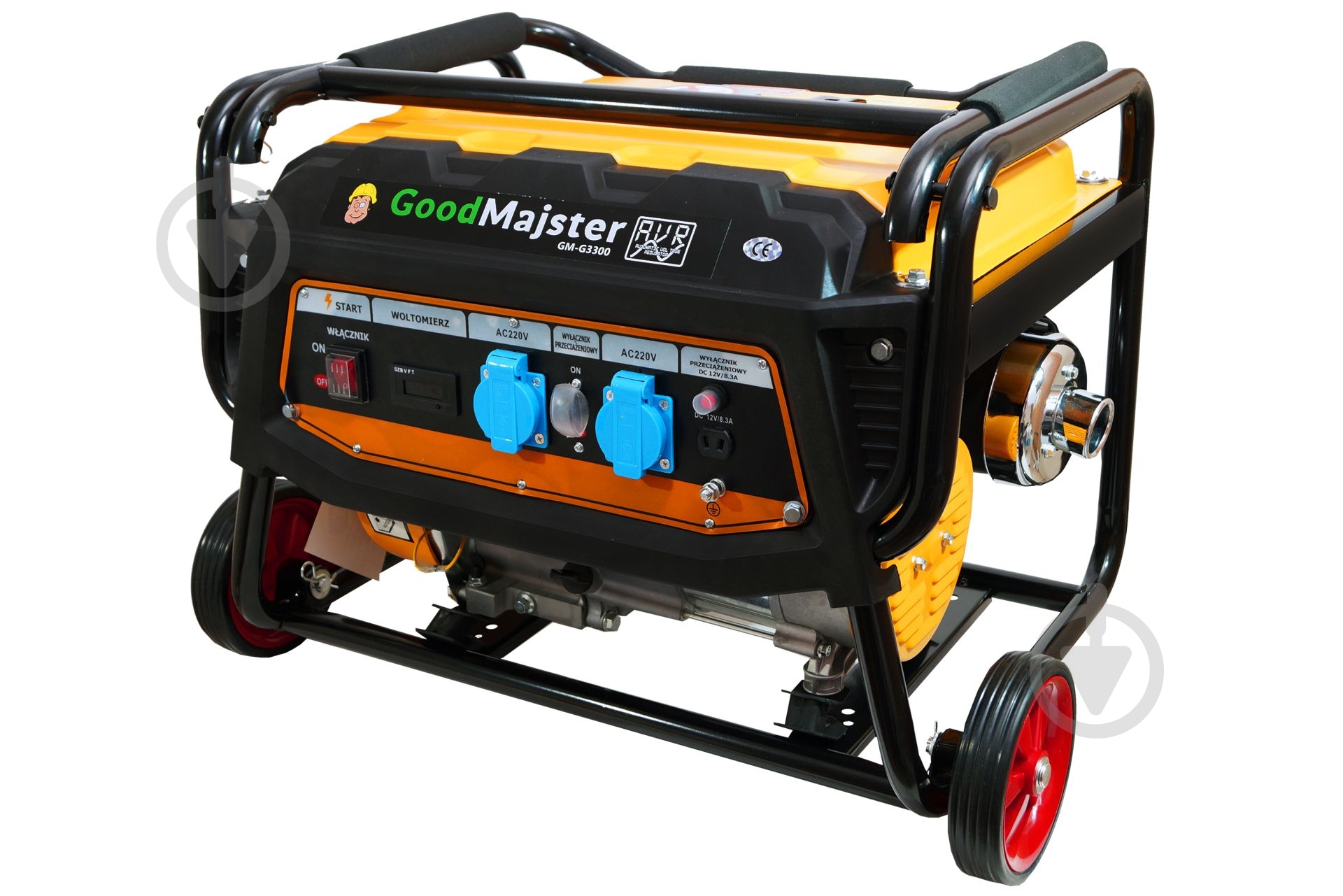 Генератор бензиновый GoodMajster 2,5 кВт / 3,2 кВт 220 В GM-G3300 - фото 1 Генератор бензиновый GoodMajster 2,5 кВт / 3,2 кВт 220 В GM-G3300 - фото 1