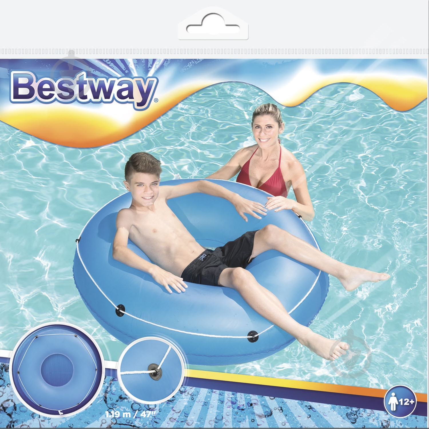 Коло надувне Bestway ø119 з мотузком - фото 8