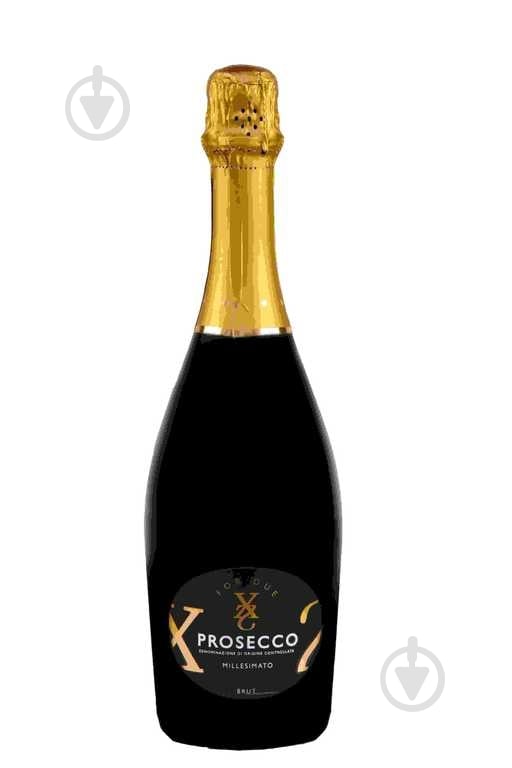 Вино игристое For Due For Due Prosecco D.O.C. Spumante Millesimato Brut белое сухое 0,75 л - фото 1