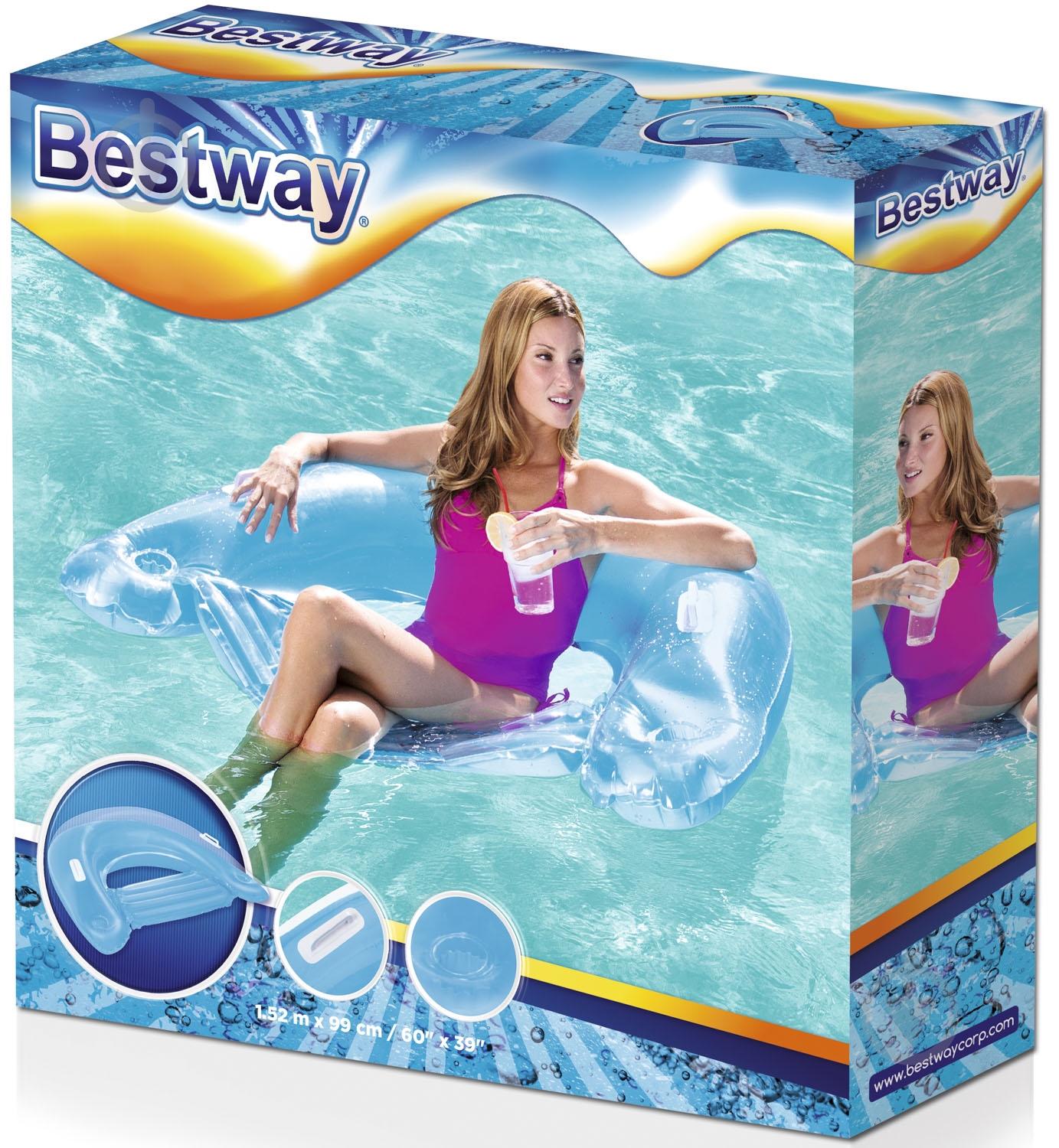 Кресло надувное Bestway sit and ease - фото 9