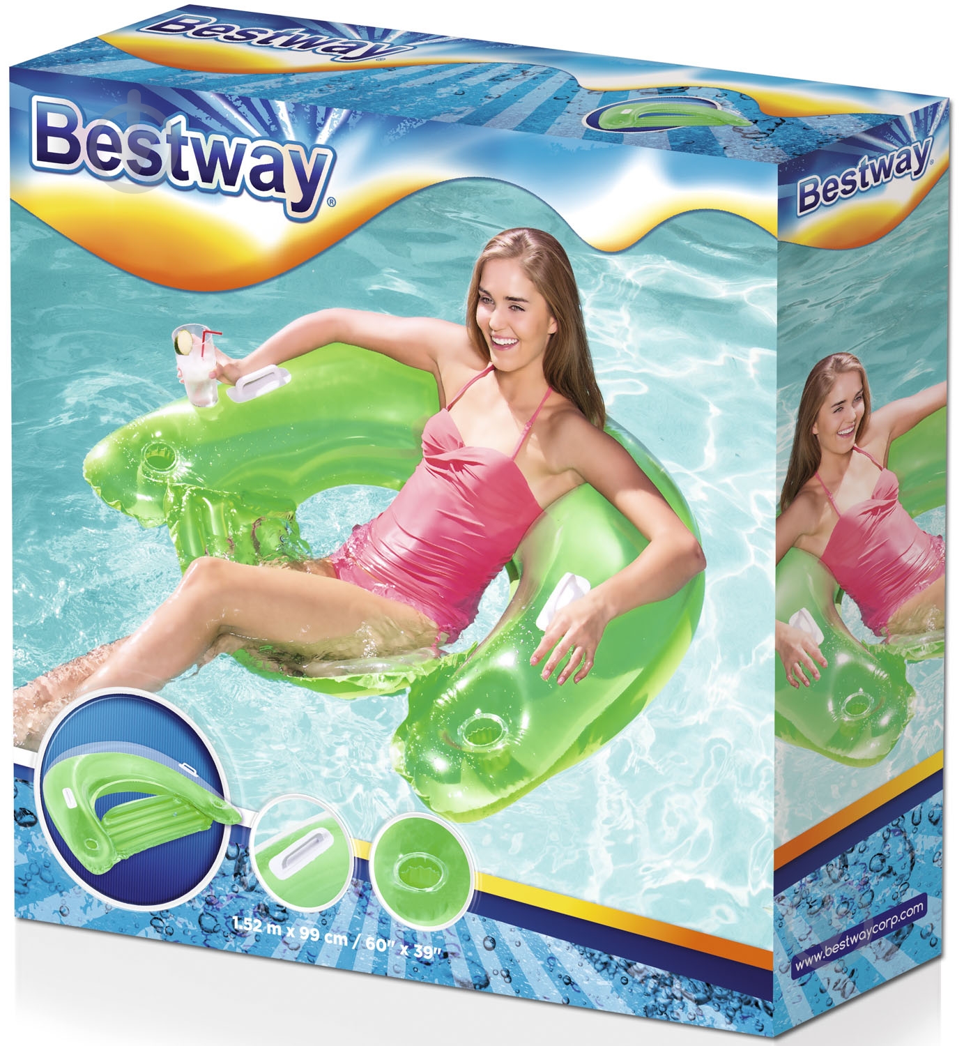 Кресло надувное Bestway sit and ease - фото 8